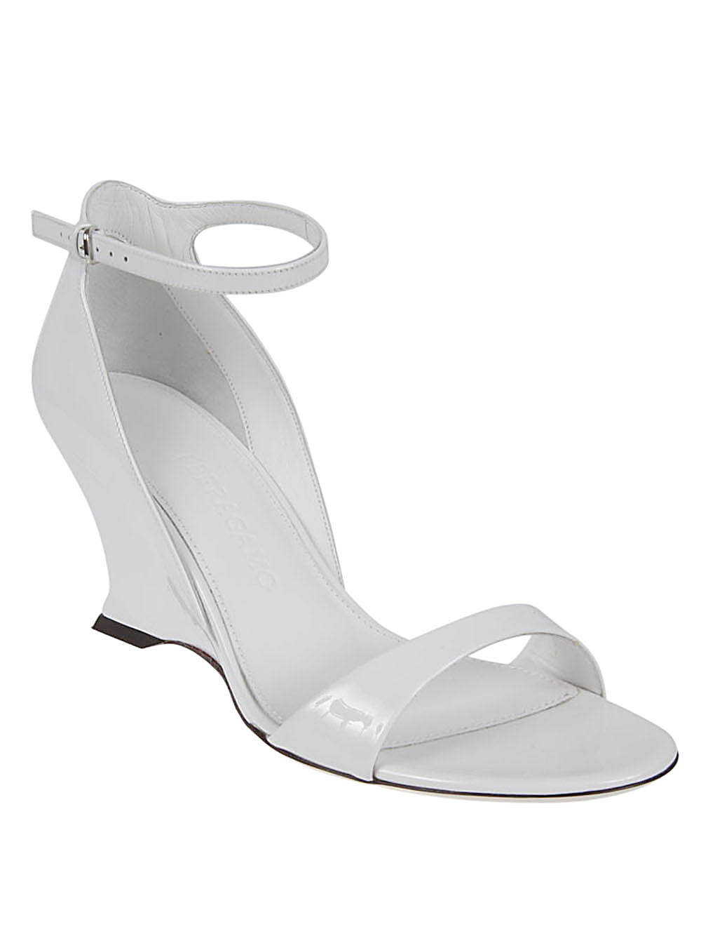 Ferragamo Women's Leather Adjustable Wedge Sandals