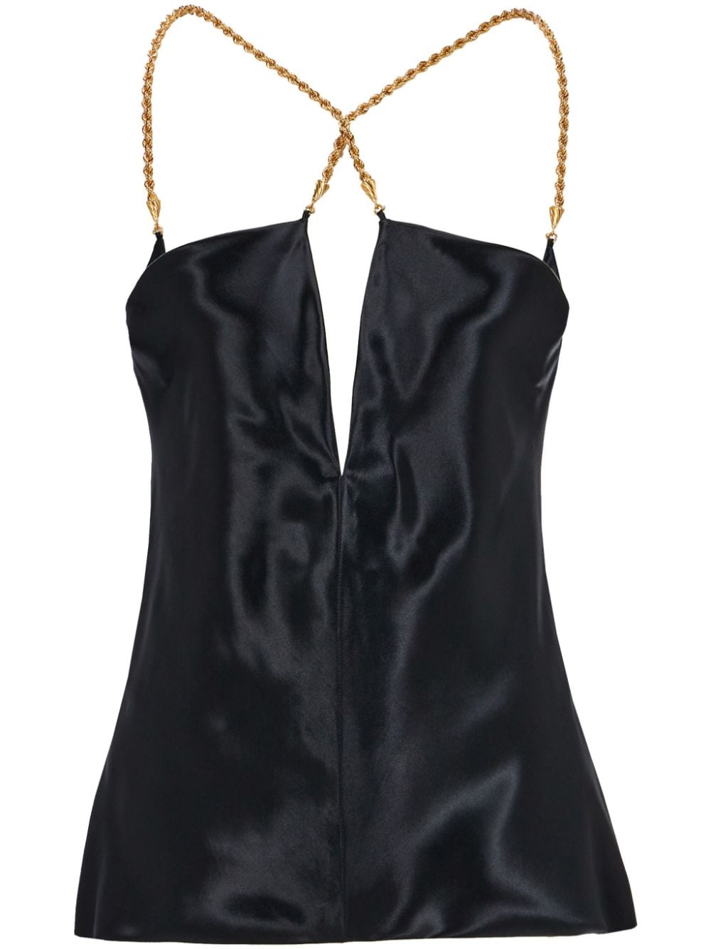 Ferragamo Women's Satin Sleeveless Top