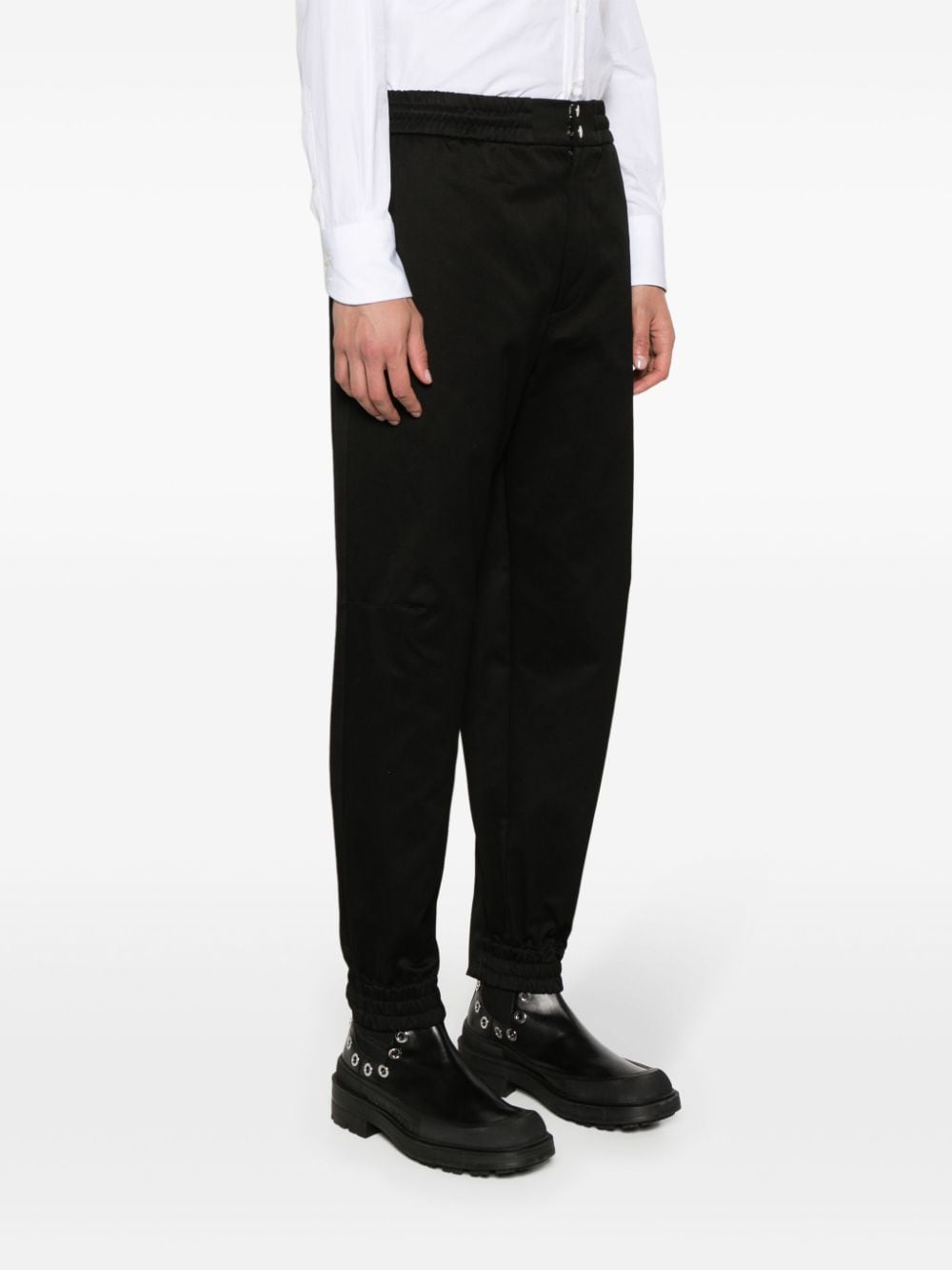 Alexander Mcqueen Men's Tapered-Leg Cotton Trousers