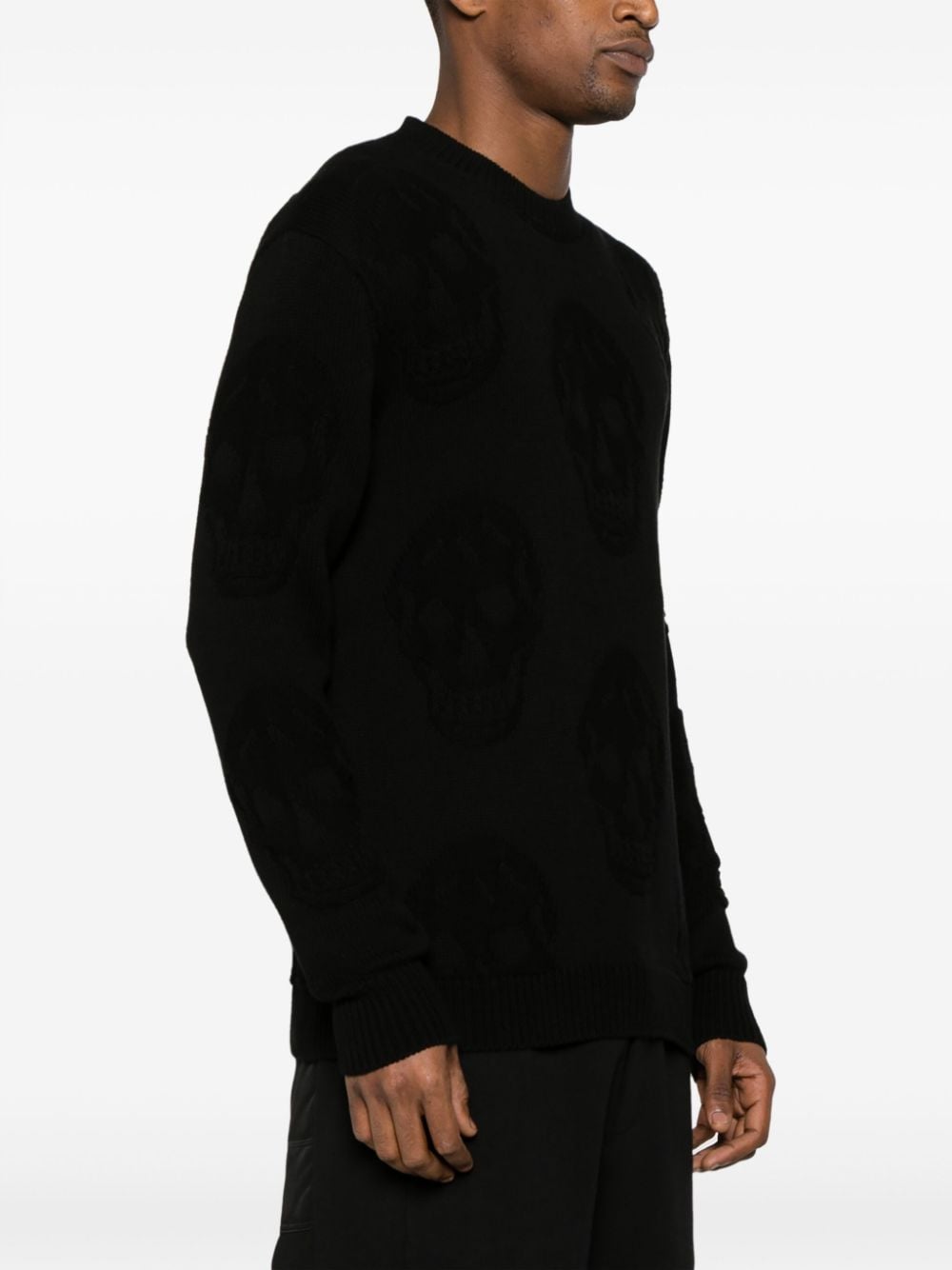 Alexander Mcqueen Men's Sweater With Jacquard Effect
