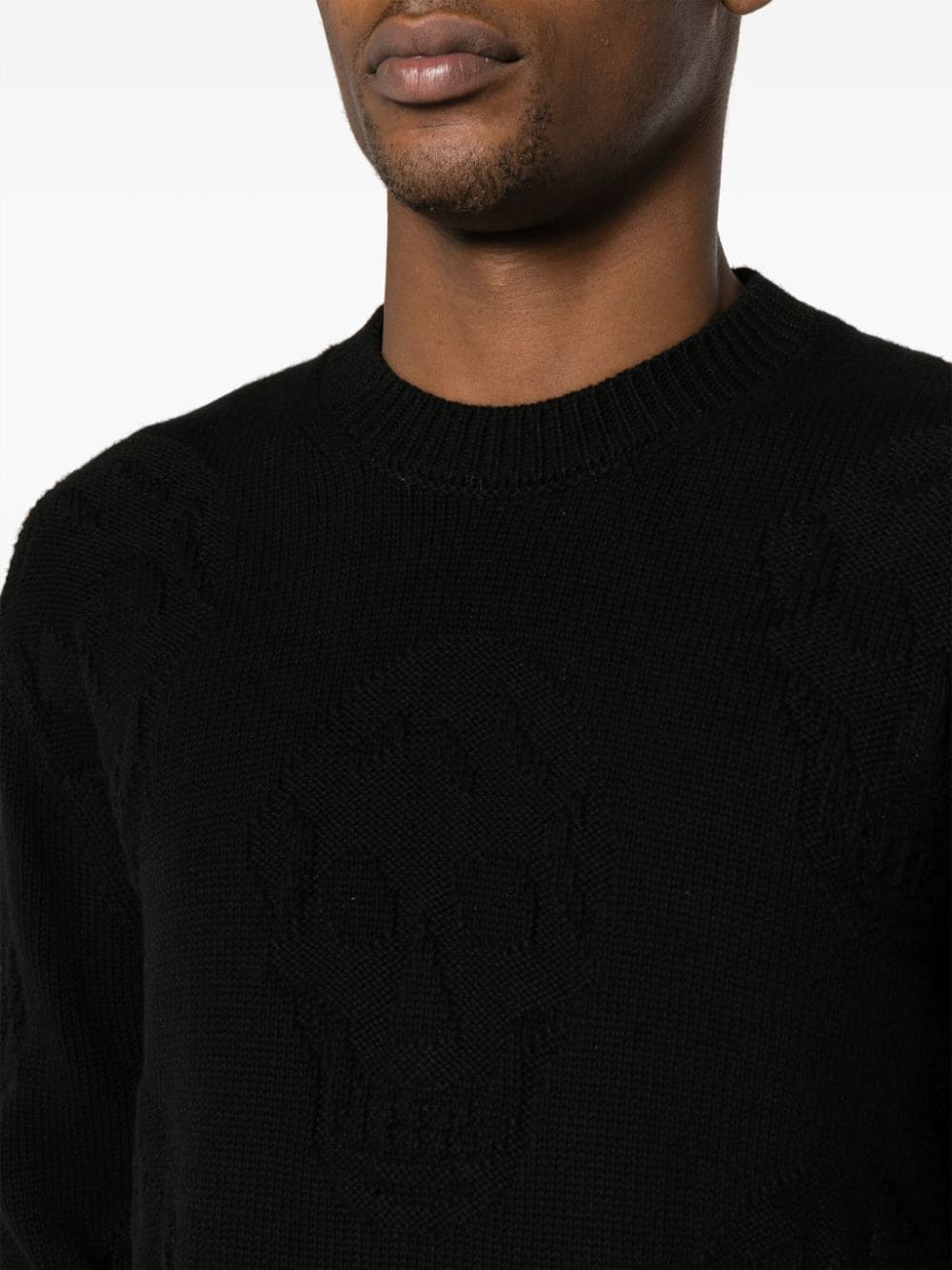 Alexander Mcqueen Men's Sweater With Jacquard Effect