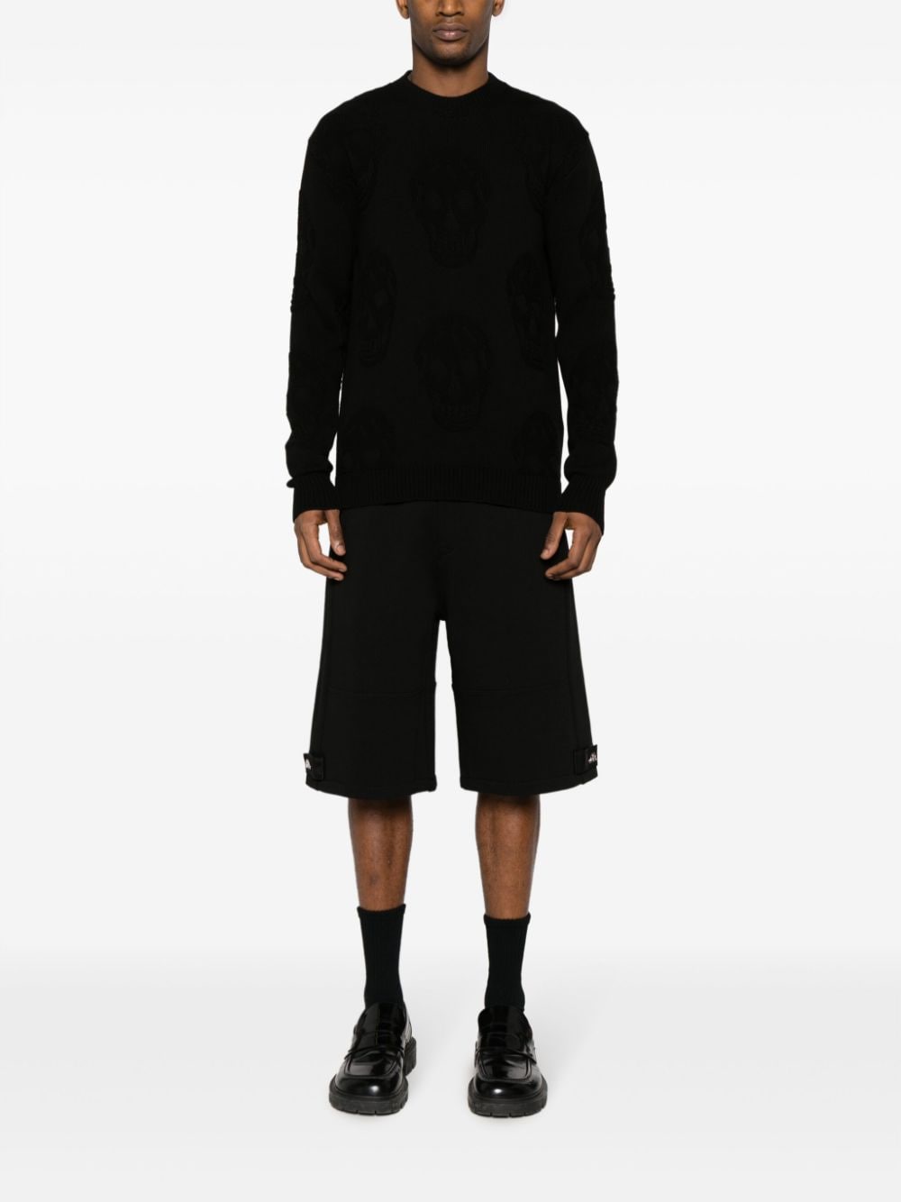 Alexander Mcqueen Men's Sweater With Jacquard Effect