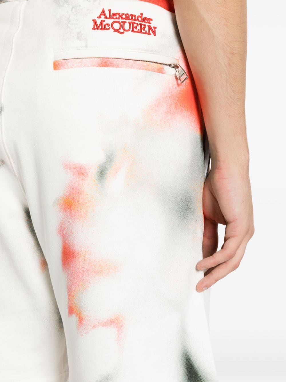 Alexander Mcqueen Men's Tie-Dye Bermuda Shorts