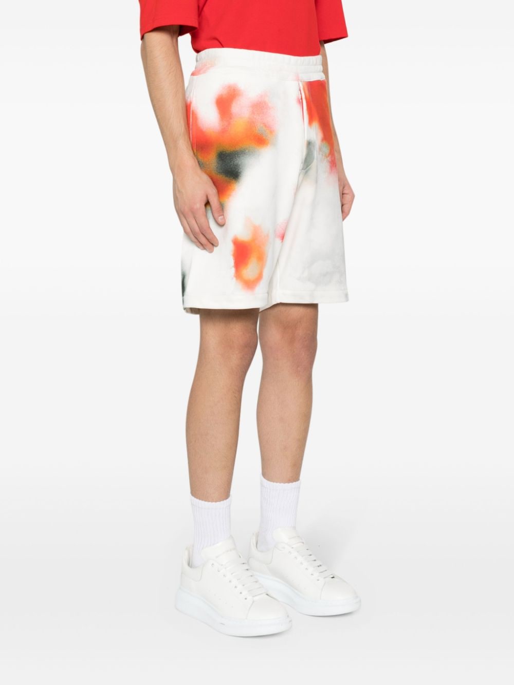 Alexander Mcqueen Men's Tie-Dye Bermuda Shorts