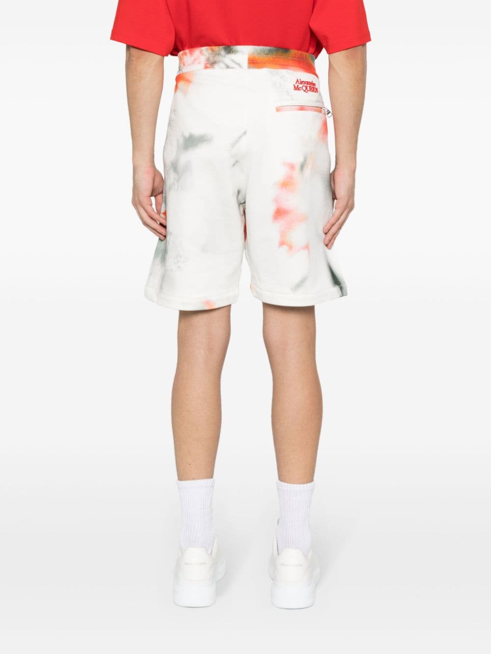 Alexander Mcqueen Men's Tie-Dye Bermuda Shorts
