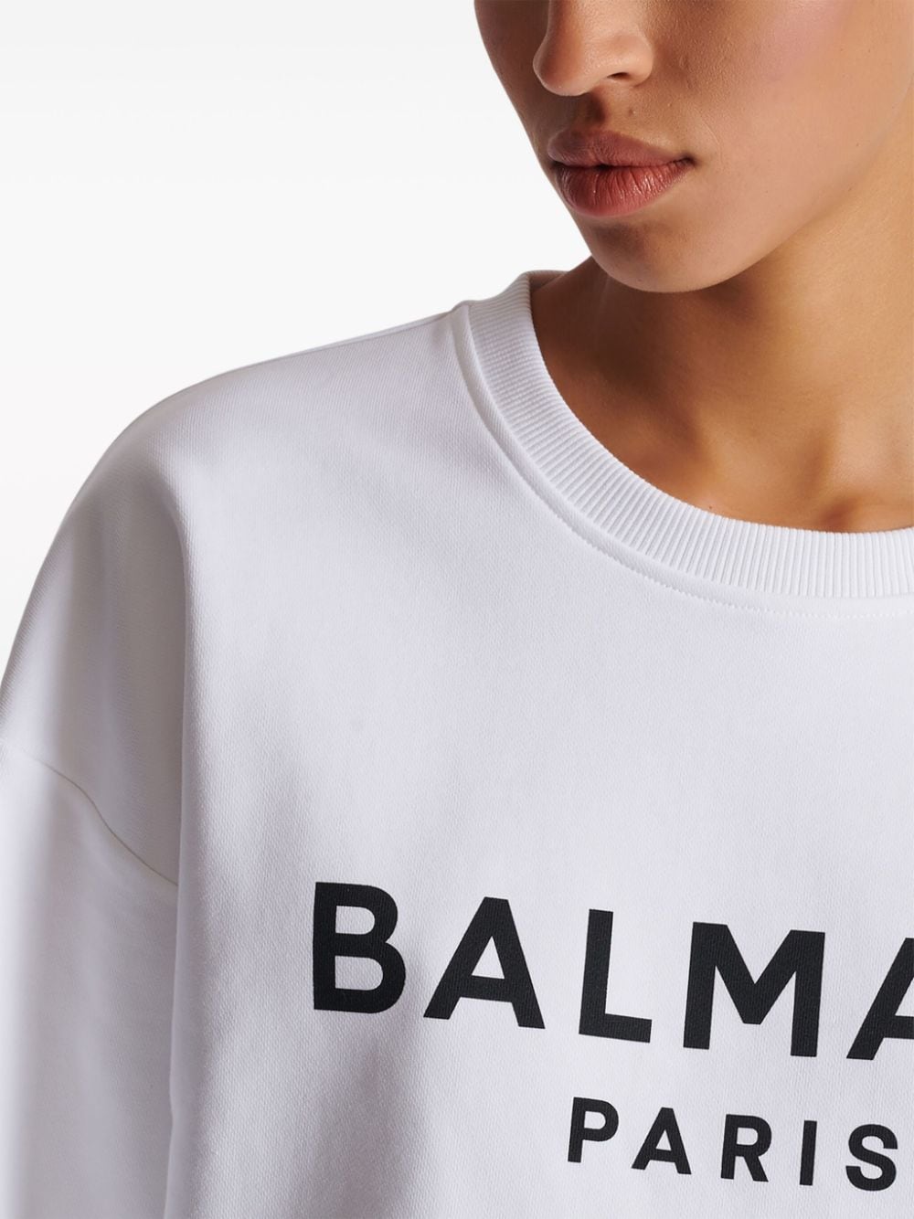 Balmain Women's Logo-Print Cotton Sweatshirt