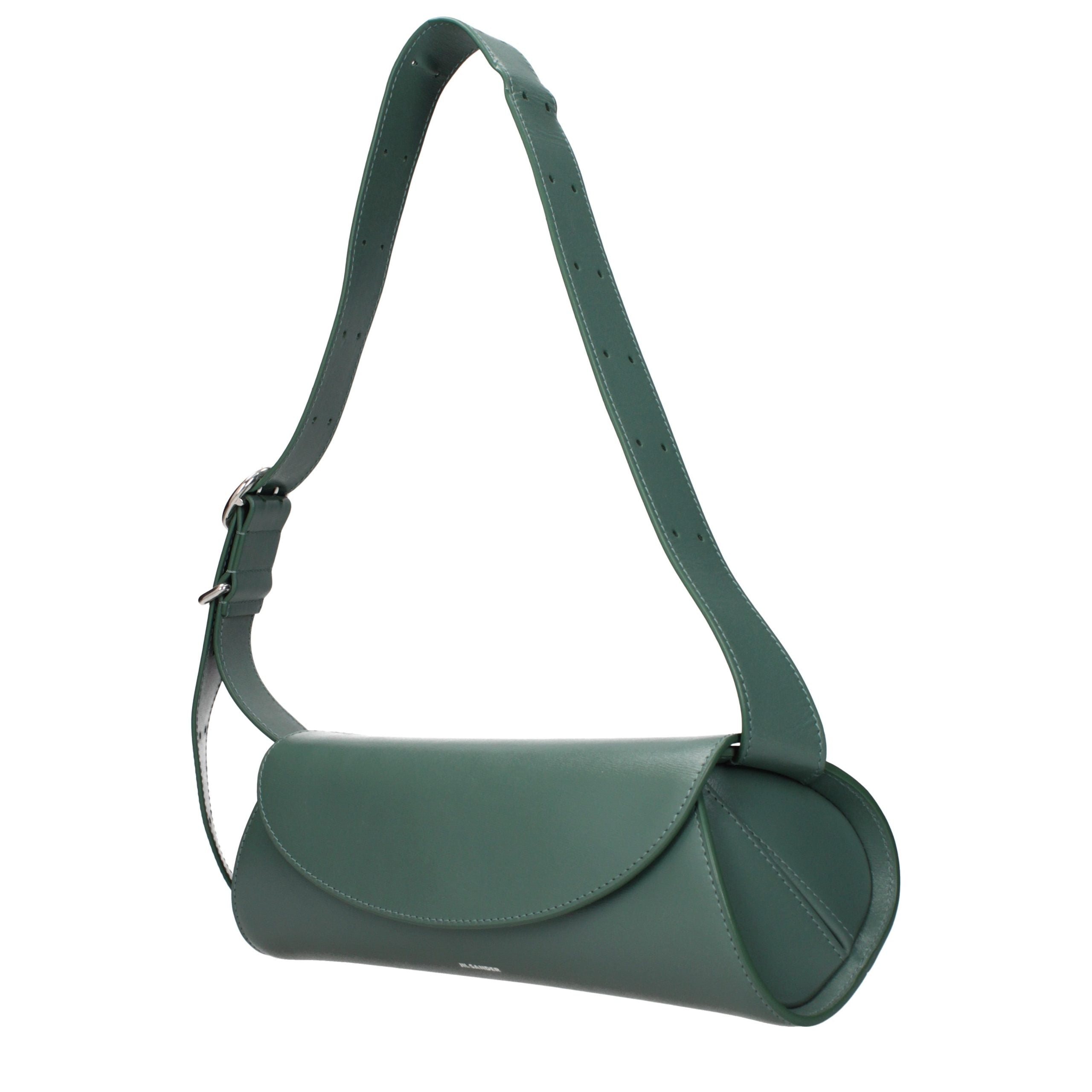 Jil Sander Green Leather Crossbody Women's Bag