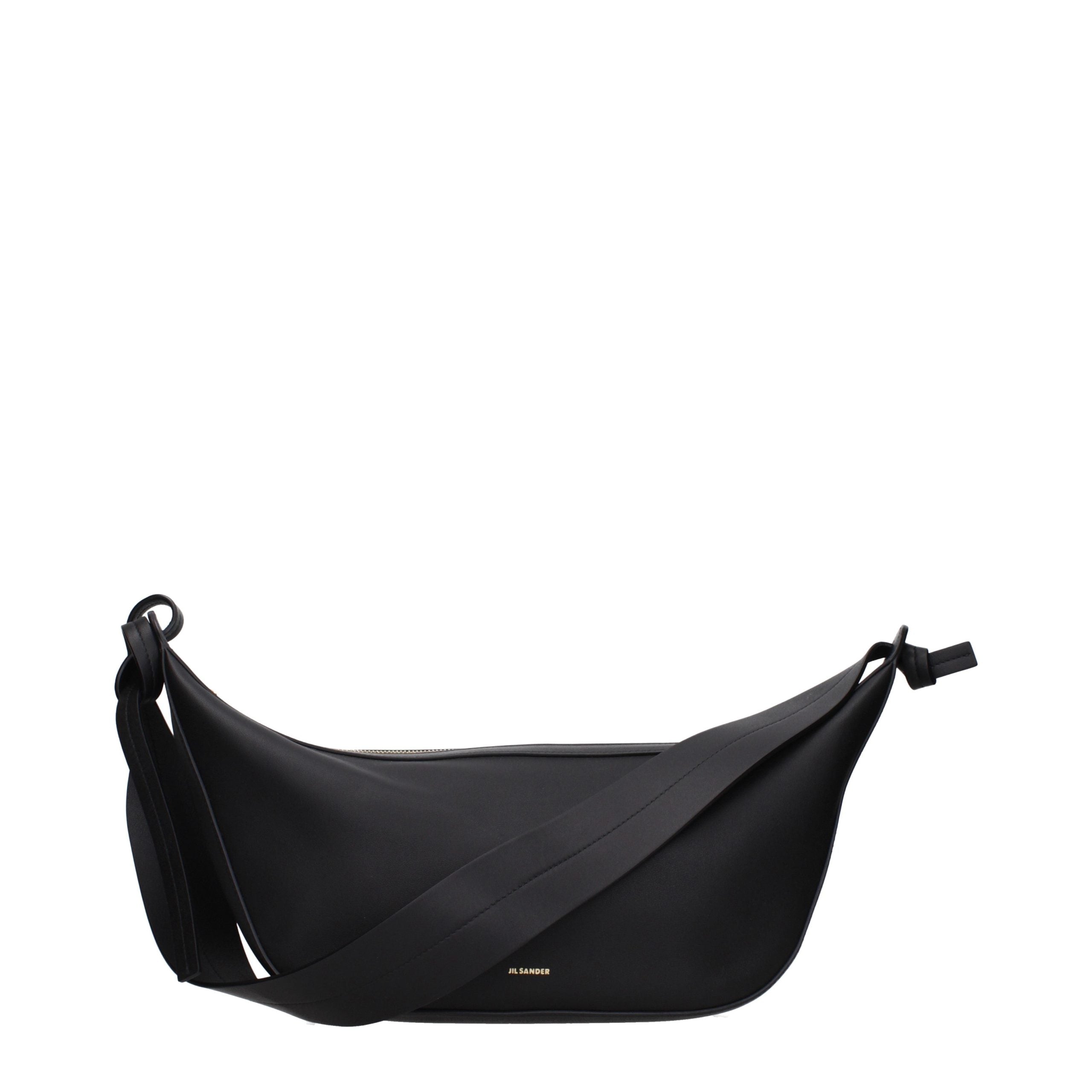 Jil Sander Black Leather Shoulder Women's Bag