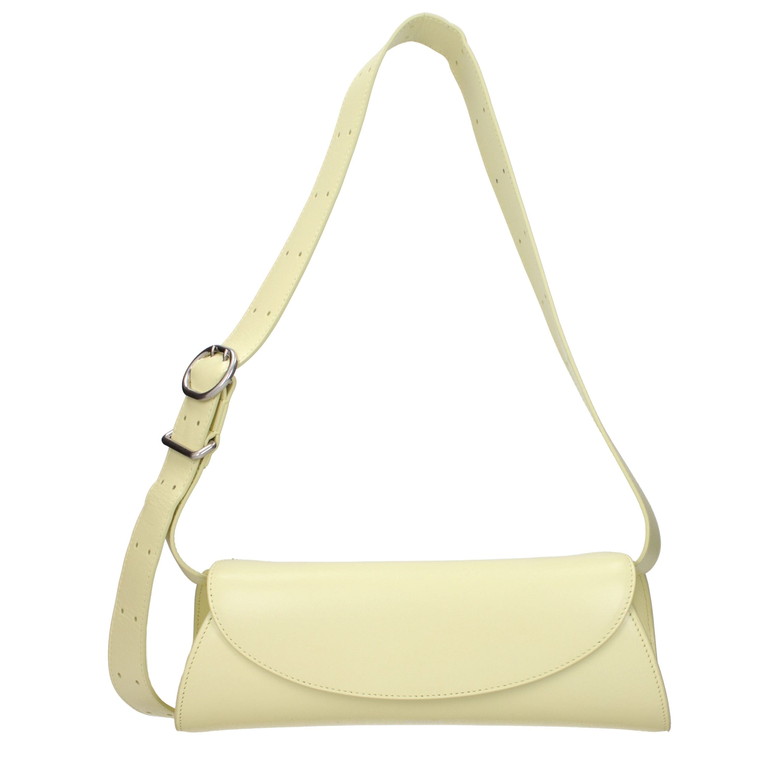 Jil Sander Yellow Leather Crossbody Women's Bag