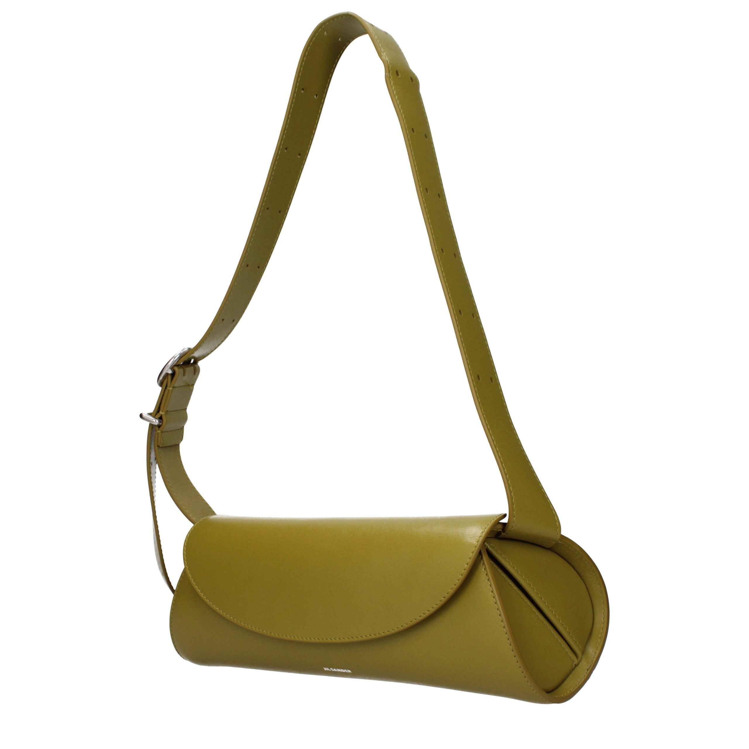 Jil Sander Green Leather Crossbody Women's Bag