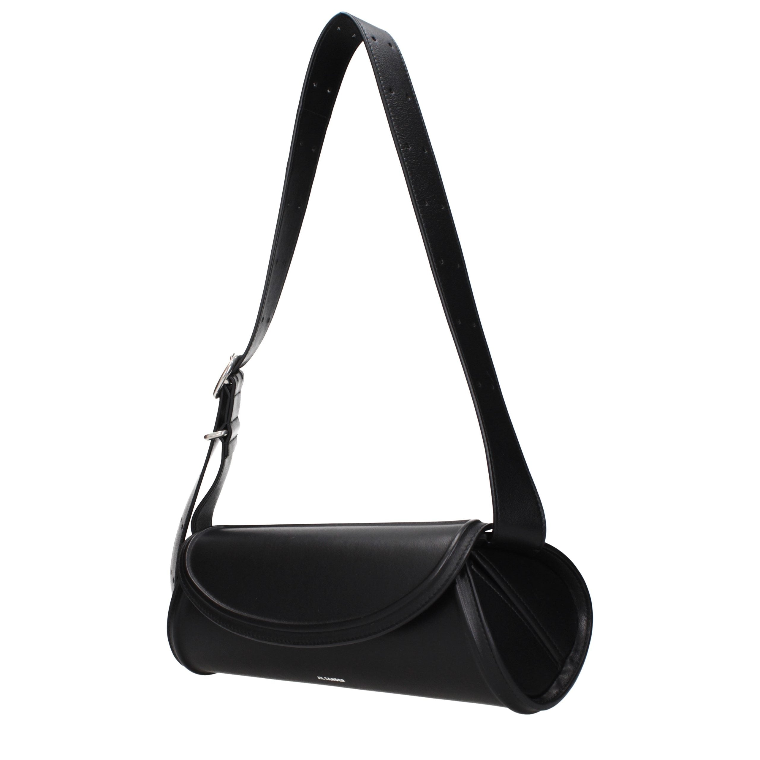 Jil Sander Black Leather Crossbody Women's Bag