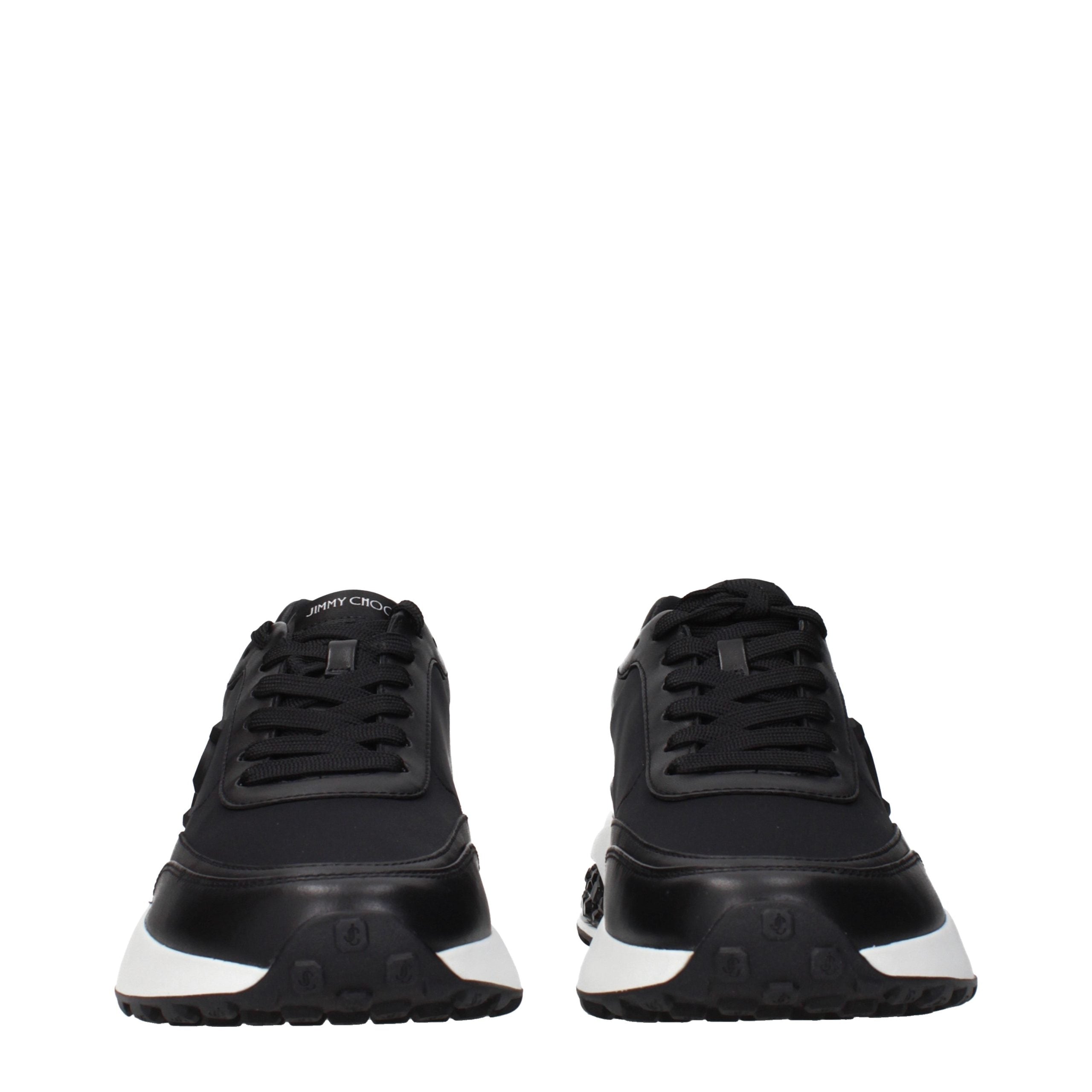 Jimmy Choo Black Fabric Athletic Men's Sneakers