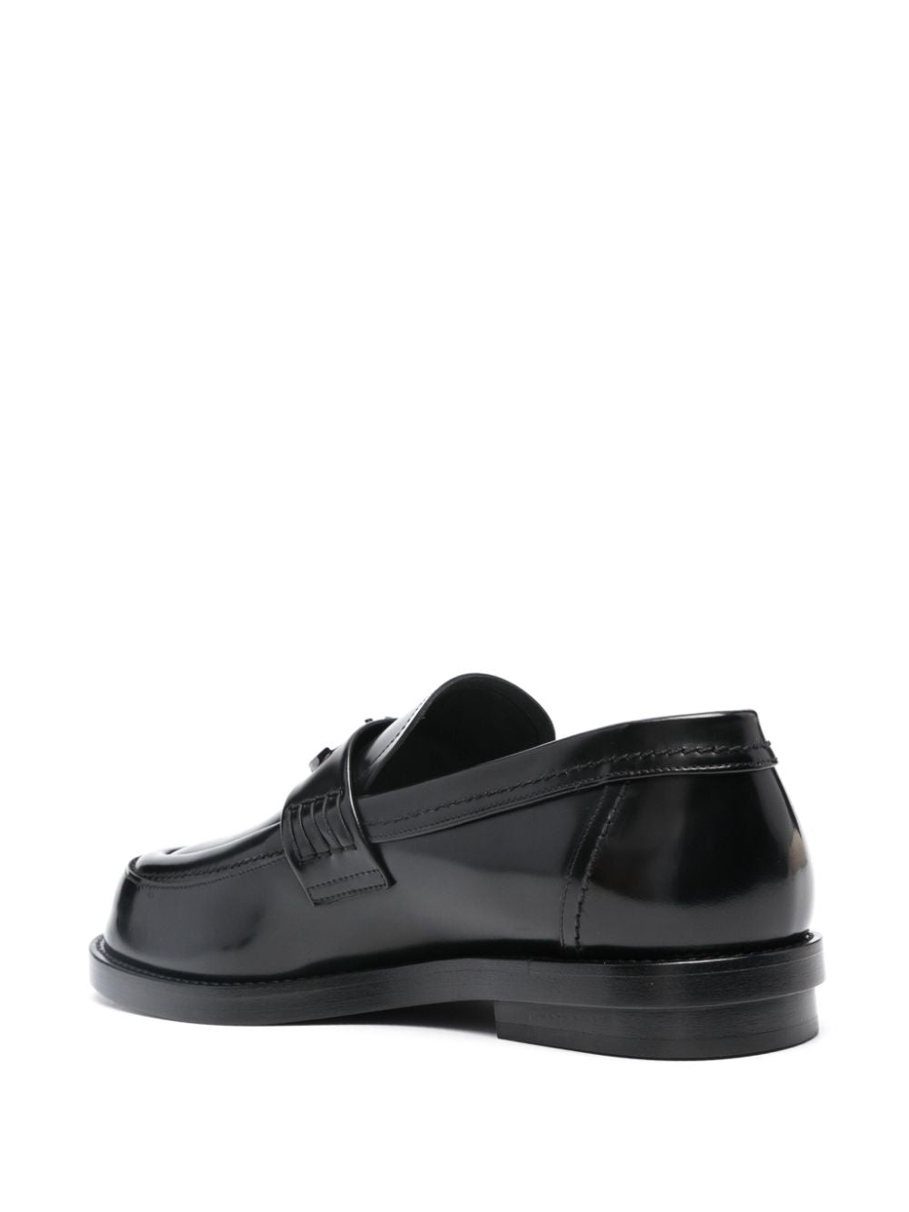 Alexander Mcqueen Men's Logo-Plaque Leather Loafers