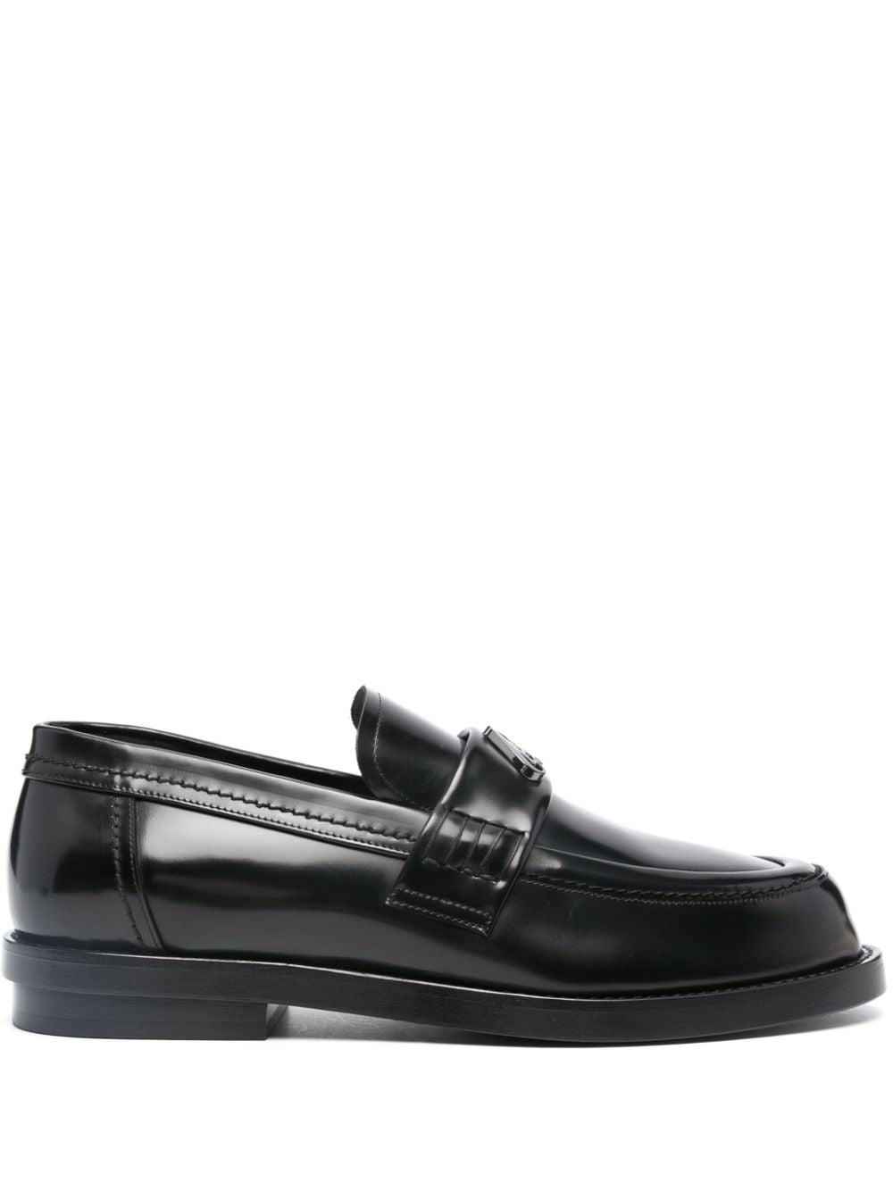 Alexander Mcqueen Men's Logo-Plaque Leather Loafers