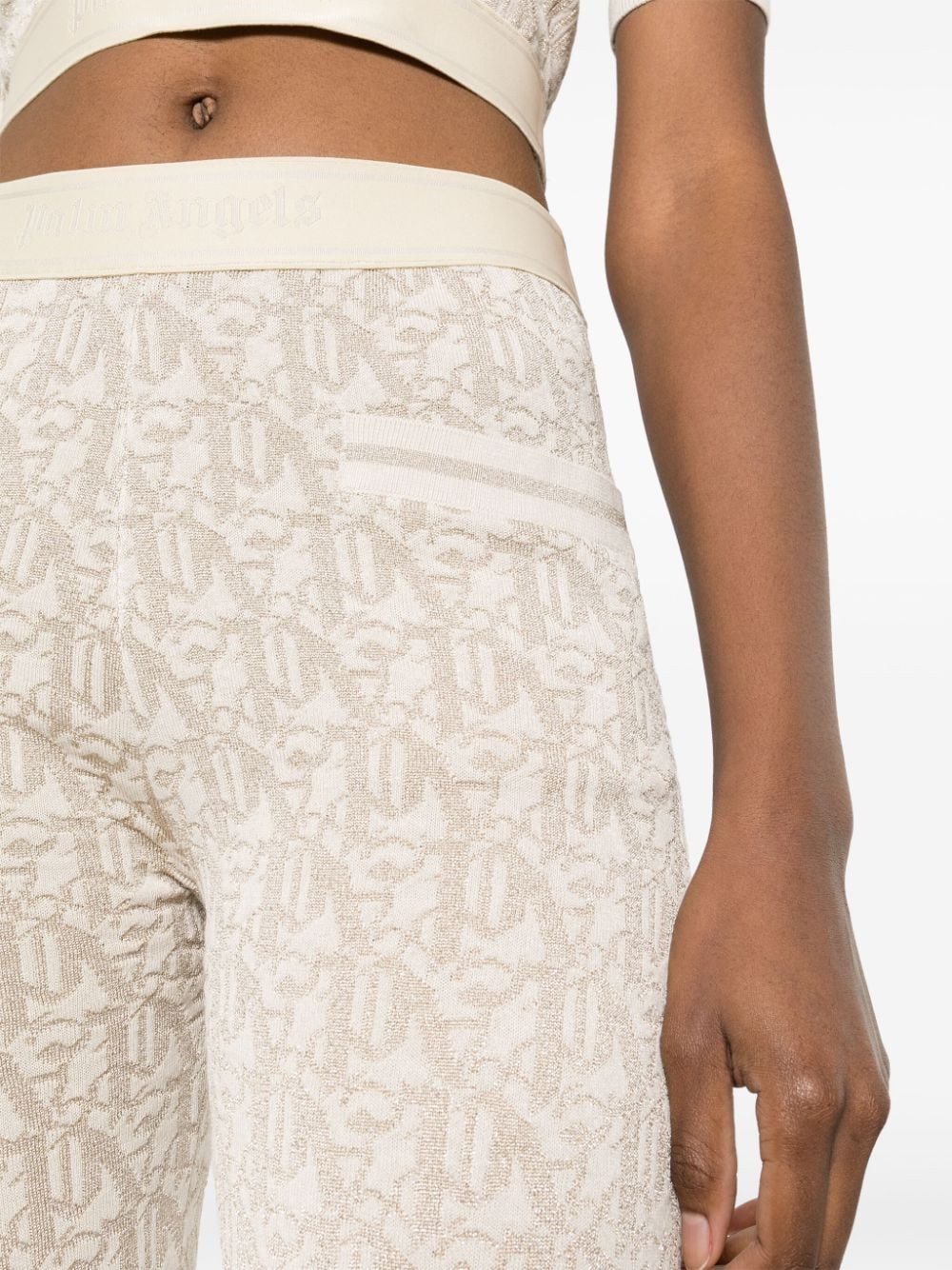 Palm Angels Women's Monogram Jacquard Knit Trousers