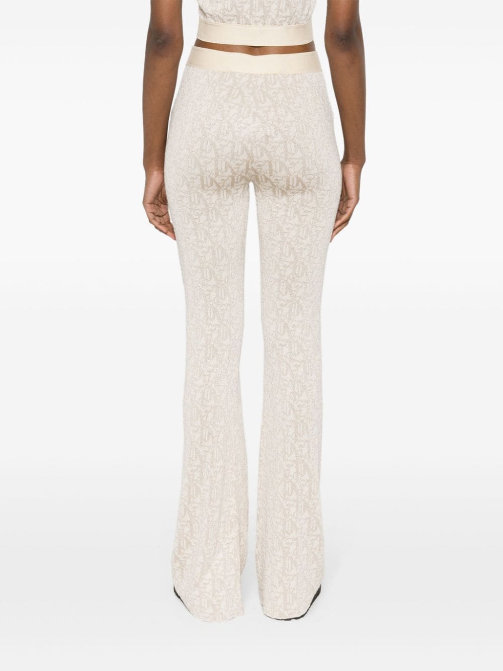 Palm Angels Women's Monogram Jacquard Knit Trousers