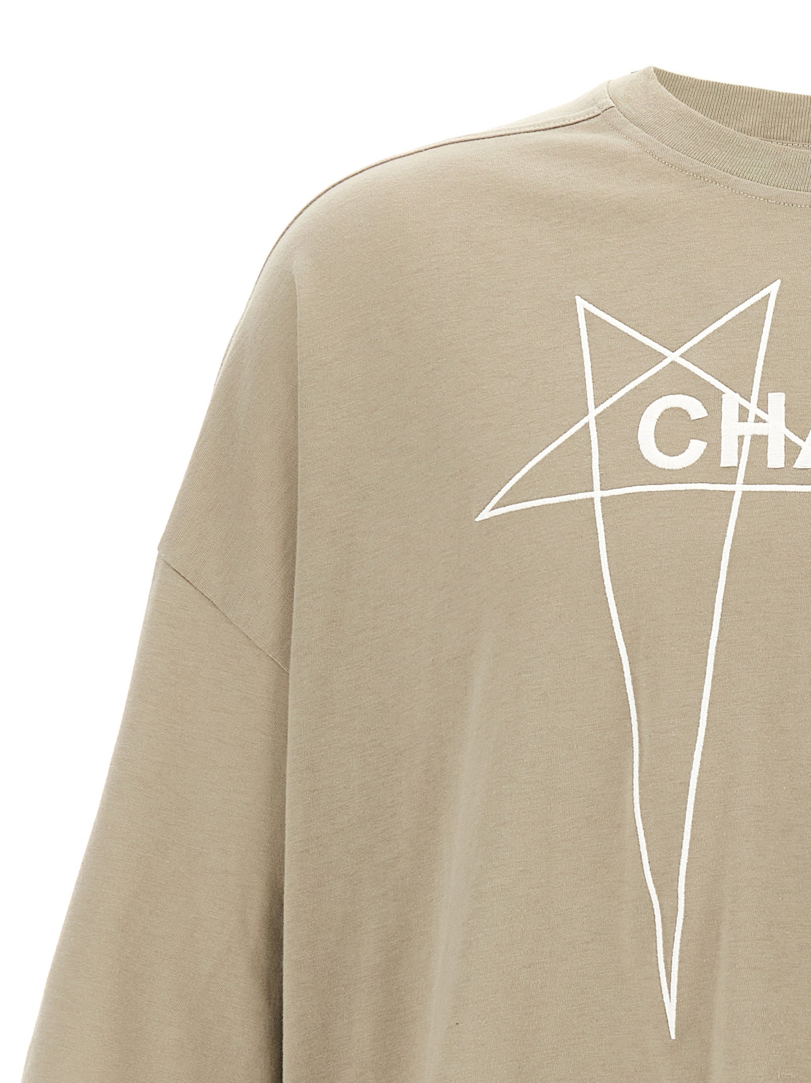 Rick Owens Gray Cotton Men's T-Shirt