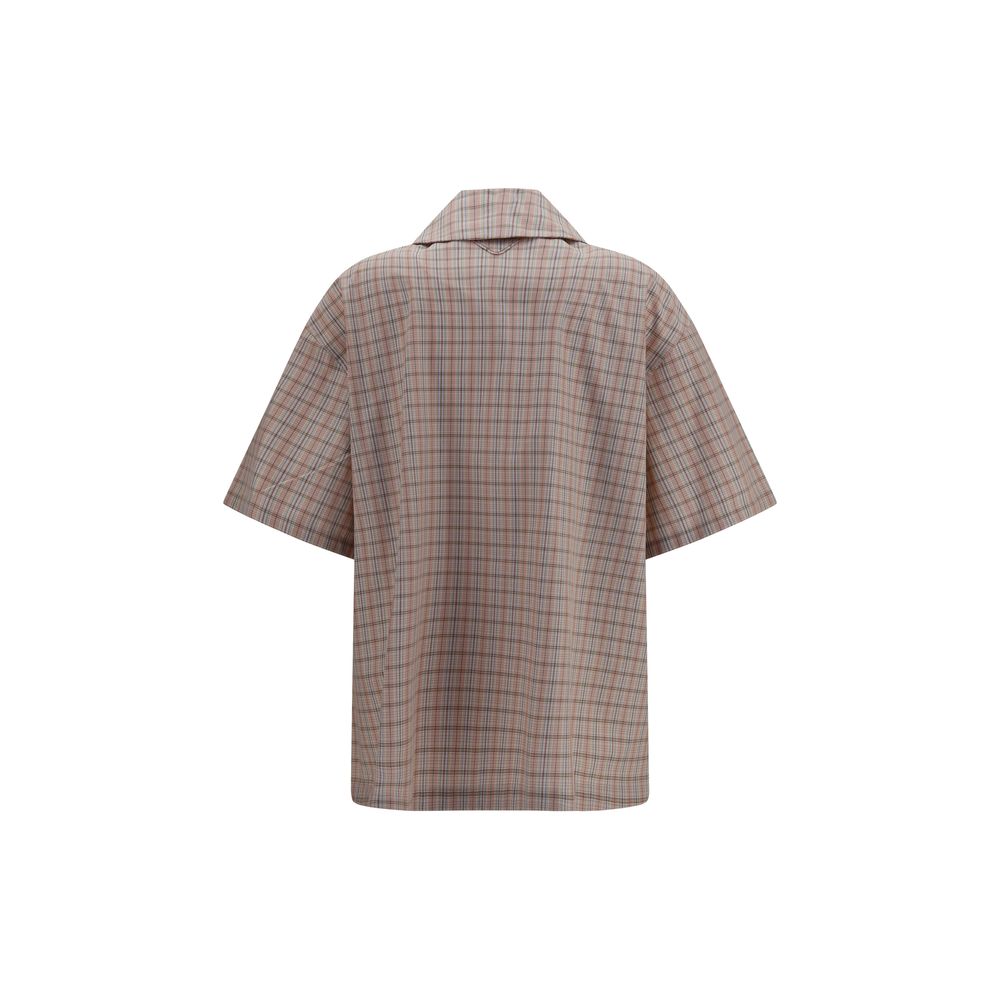 Prada Multicolor Cotton Shortsleeve Women's Shirt