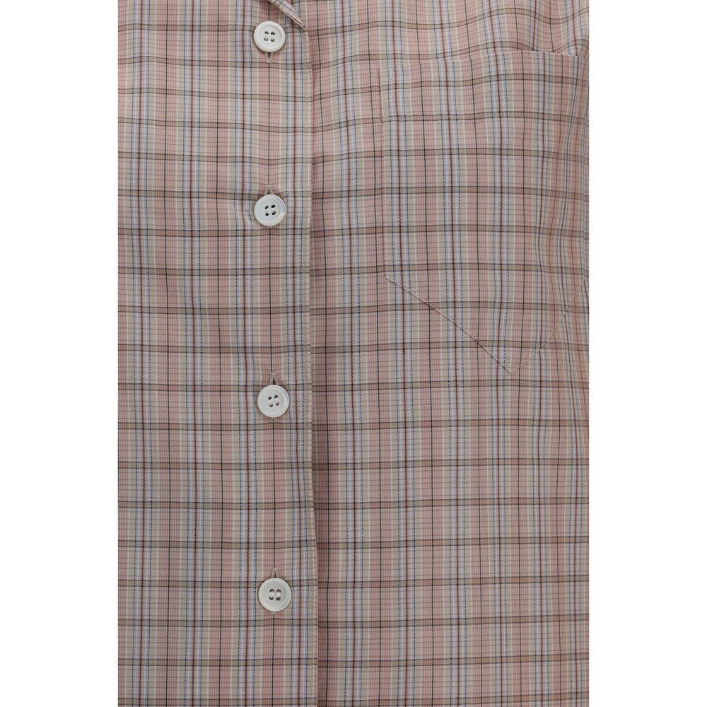 Prada Multicolor Cotton Shortsleeve Women's Shirt
