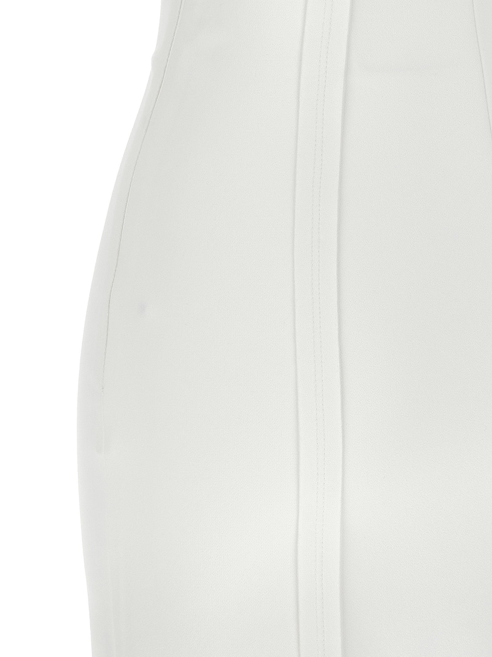 Elisabetta Franchi White Polyester Midi Women's Dress