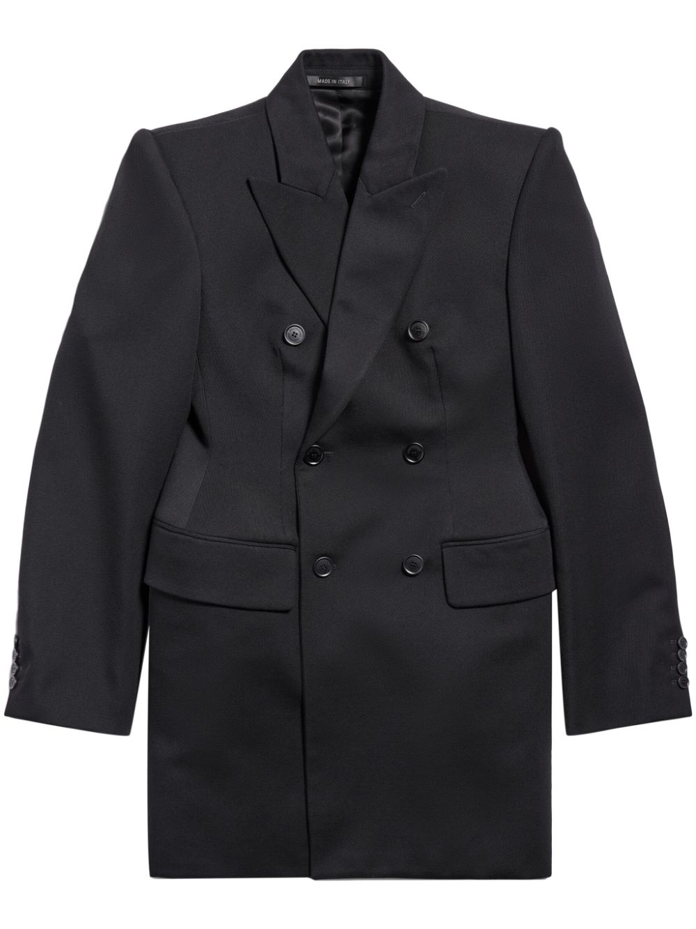 Balenciaga Women's Hourglass Virgin Wool Double-Breasted Blazer