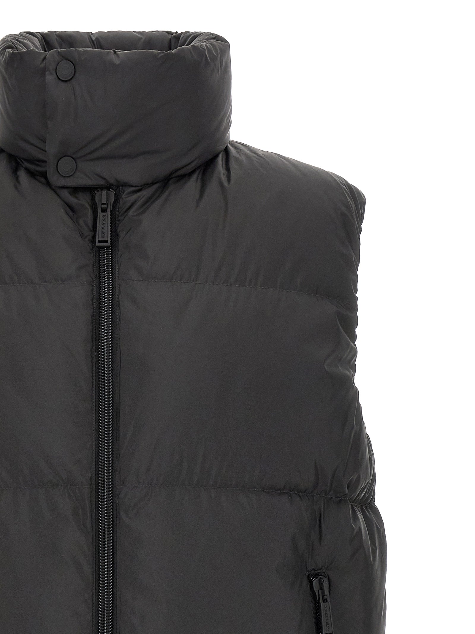 Dsquared² Black Polyester Sleeveless Men's Jacket