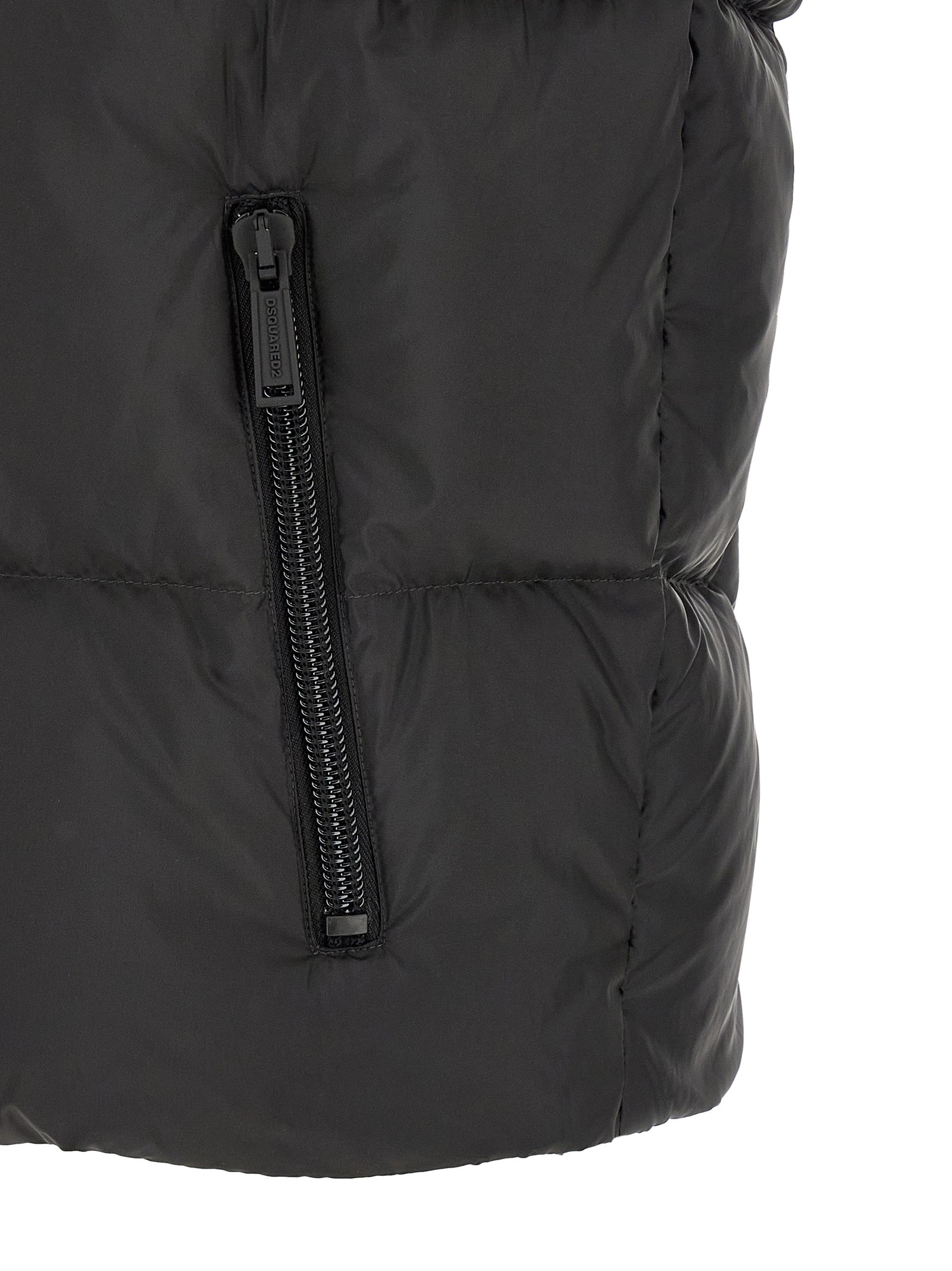 Dsquared² Black Polyester Sleeveless Men's Jacket
