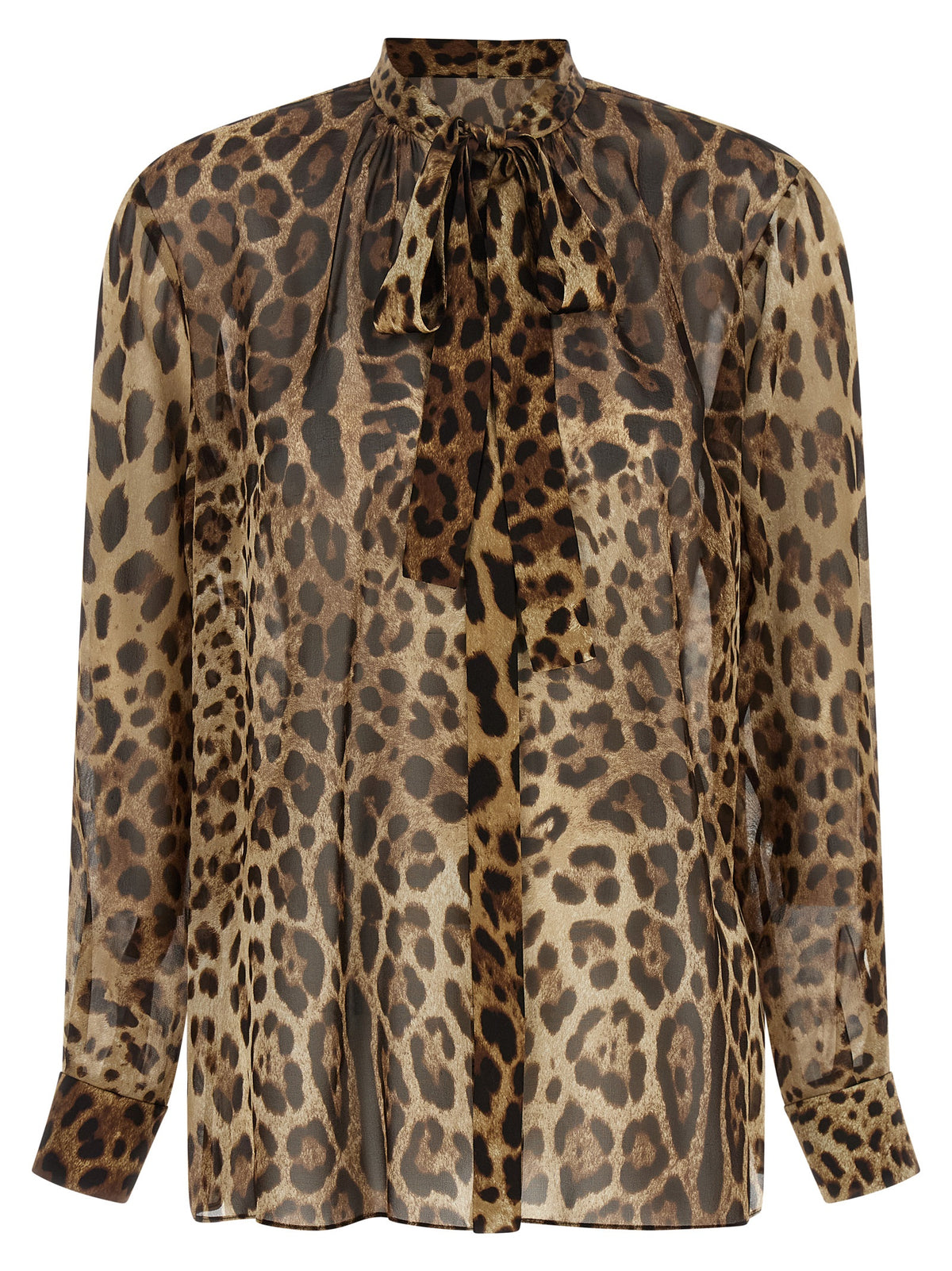 Dolce & Gabbana Brown Silk Women's Blouse