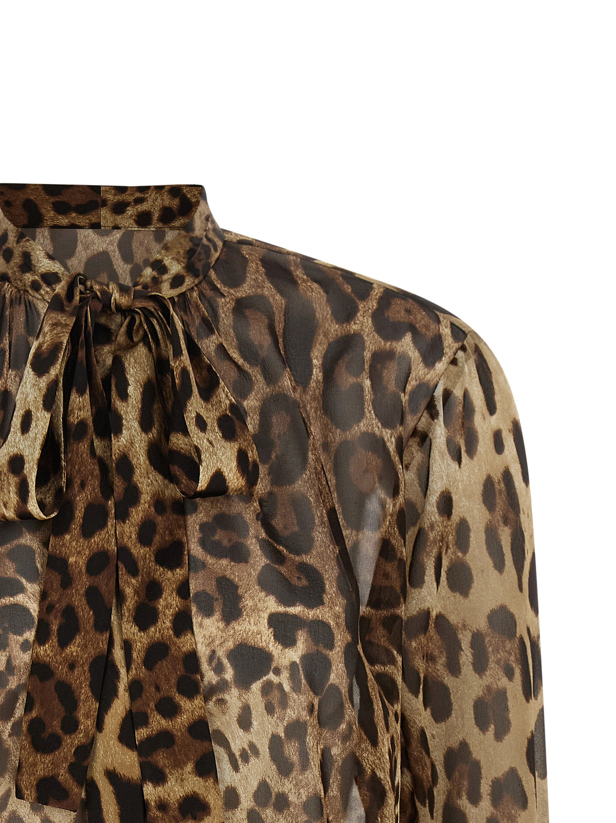 Dolce & Gabbana Brown Silk Women's Blouse