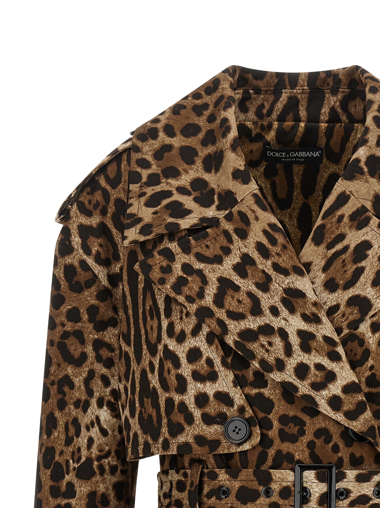 Dolce & Gabbana Brown Cotton Women's Coat