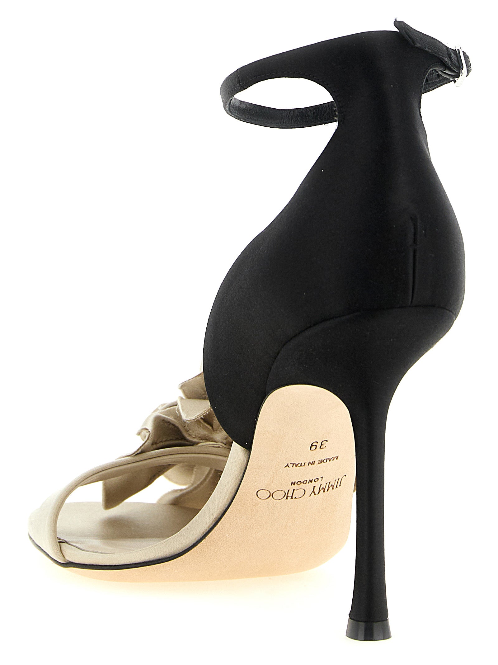 Jimmy Choo Multicolor Tencel Stiletto Heel Women's Sandals