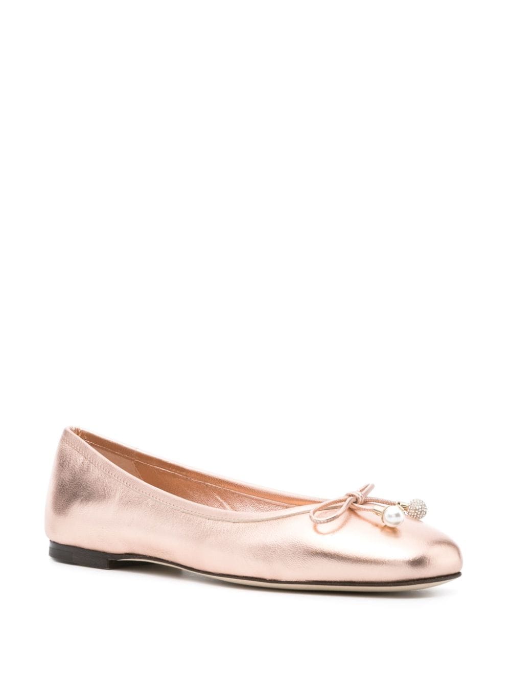 Jimmy Choo Women's Elme Metallic Ballerina Shoes