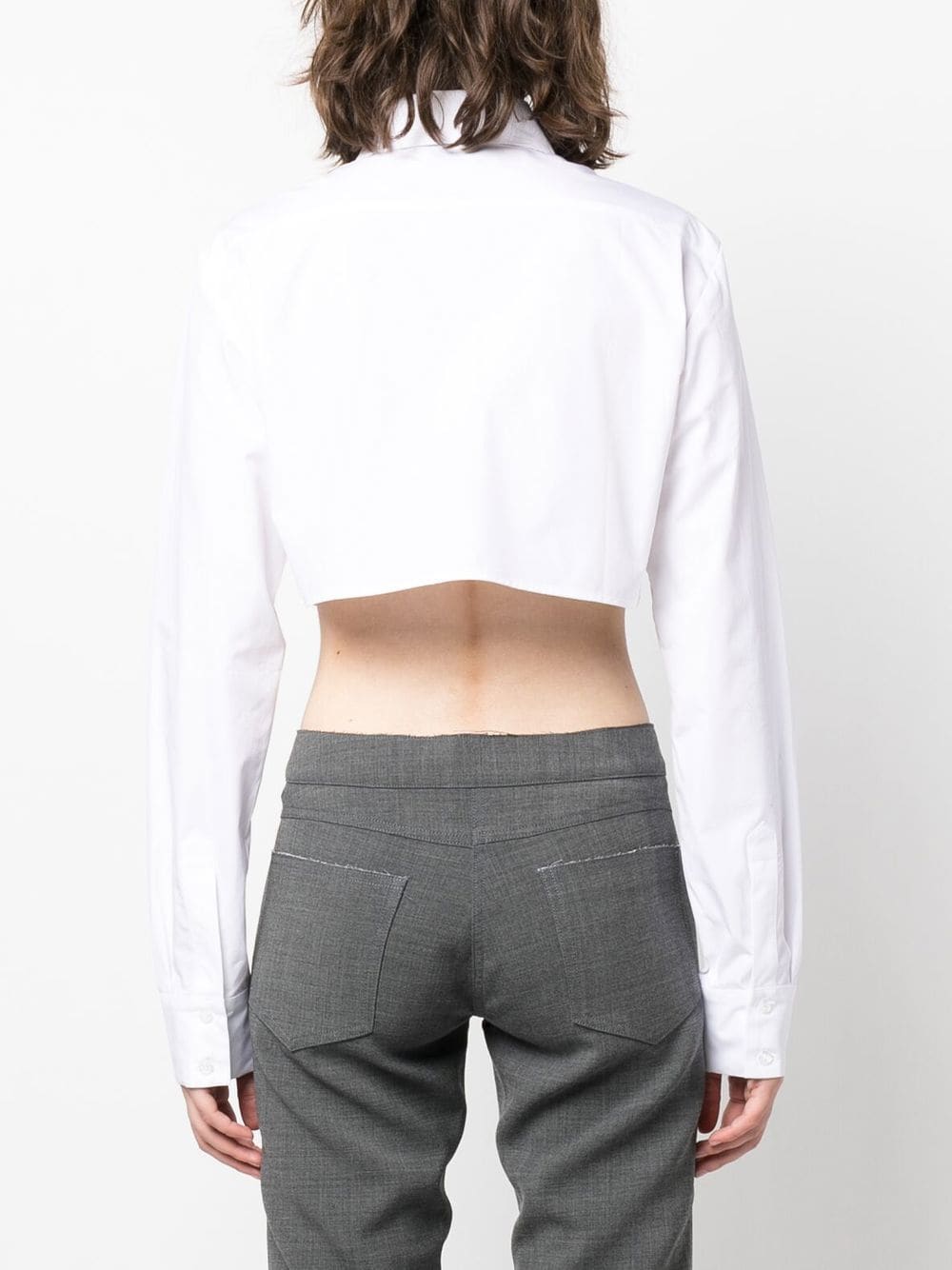 Coperni Women's Cropped Cotton Shirt