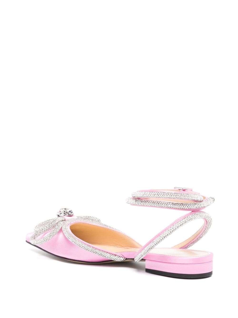 Mach & Mach Pre Women's Double Bow Satin Flats