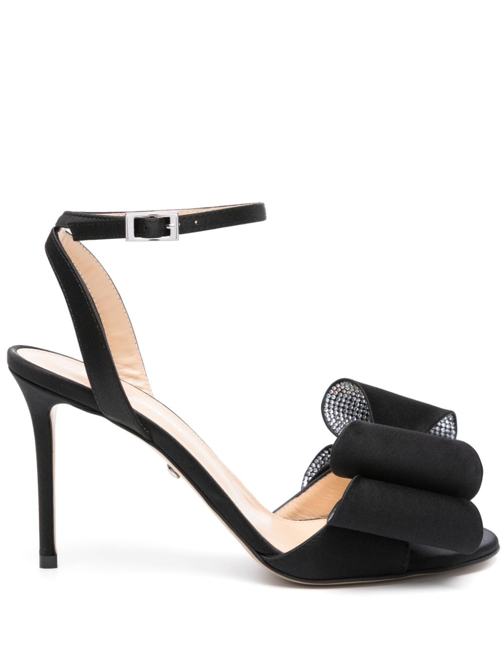 Mach & Mach Pre Women's Le Cadeau'' Round Toe Satin Sandals
