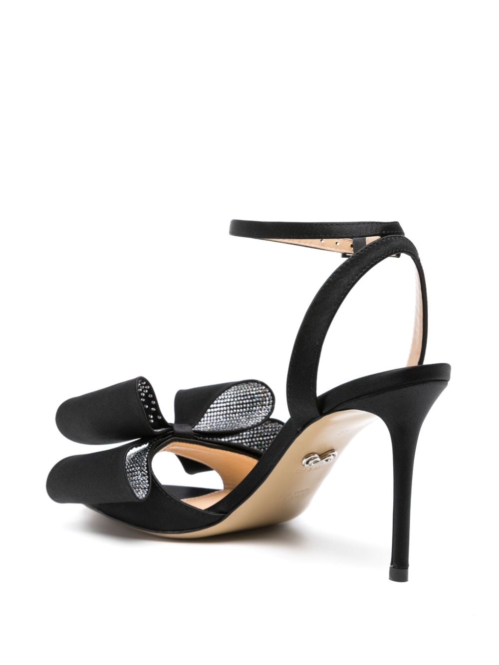 Mach & Mach Pre Women's Le Cadeau'' Round Toe Satin Sandals