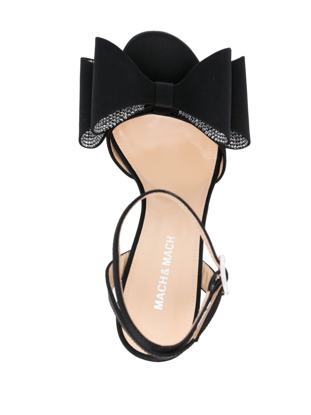 Mach & Mach Pre Women's Le Cadeau'' Round Toe Satin Sandals
