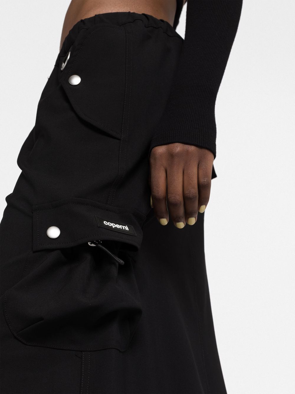Coperni Women's Tailored Cargo Maxi Skirt