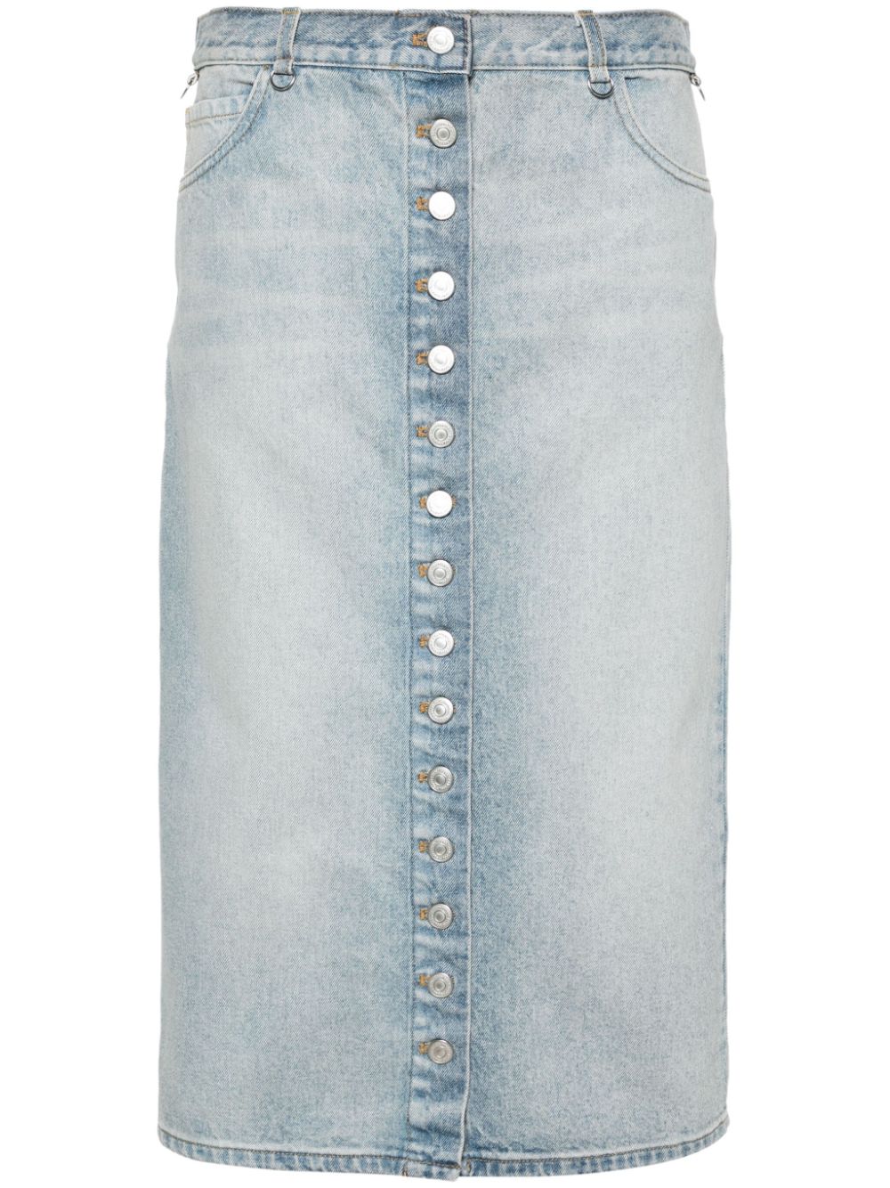 Courreges Pre Women's Denim Midi Skirt