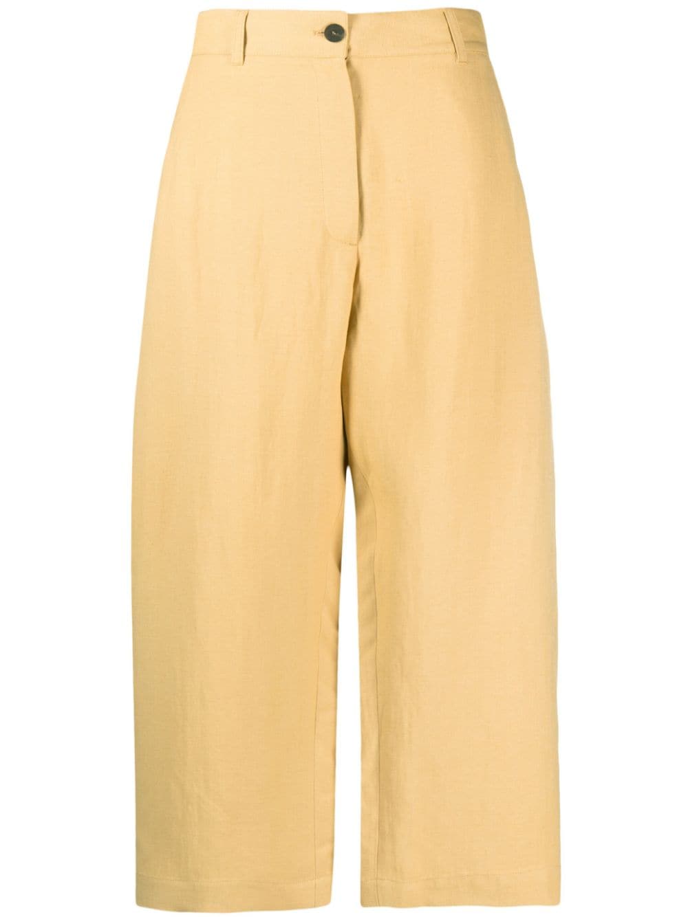 Studio Nicholson Pre Women's Conscious Criteria Page Wide Leg Cropped Cotton Trousers