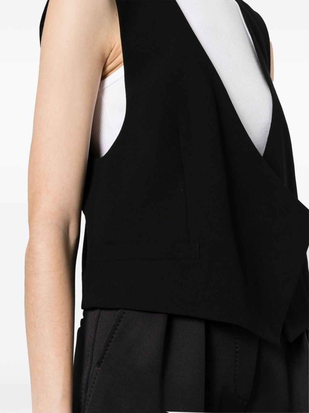 Ami Paris Women's Wool Sleeveless Jacket