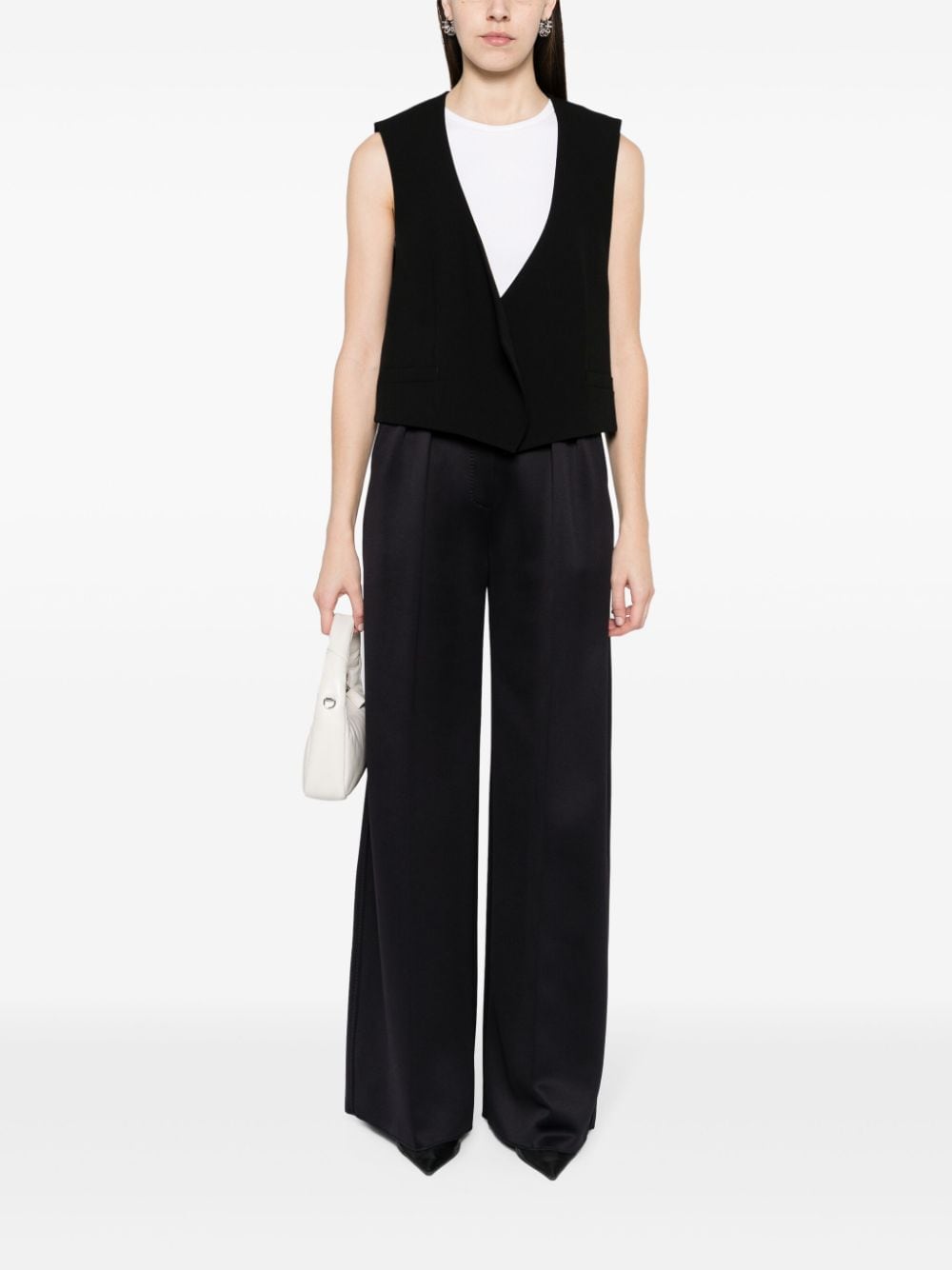 Ami Paris Women's Wool Sleeveless Jacket
