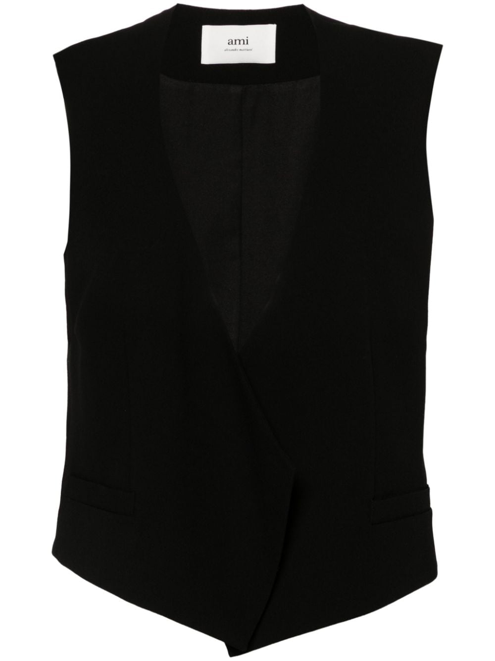 Ami Paris Women's Wool Sleeveless Jacket
