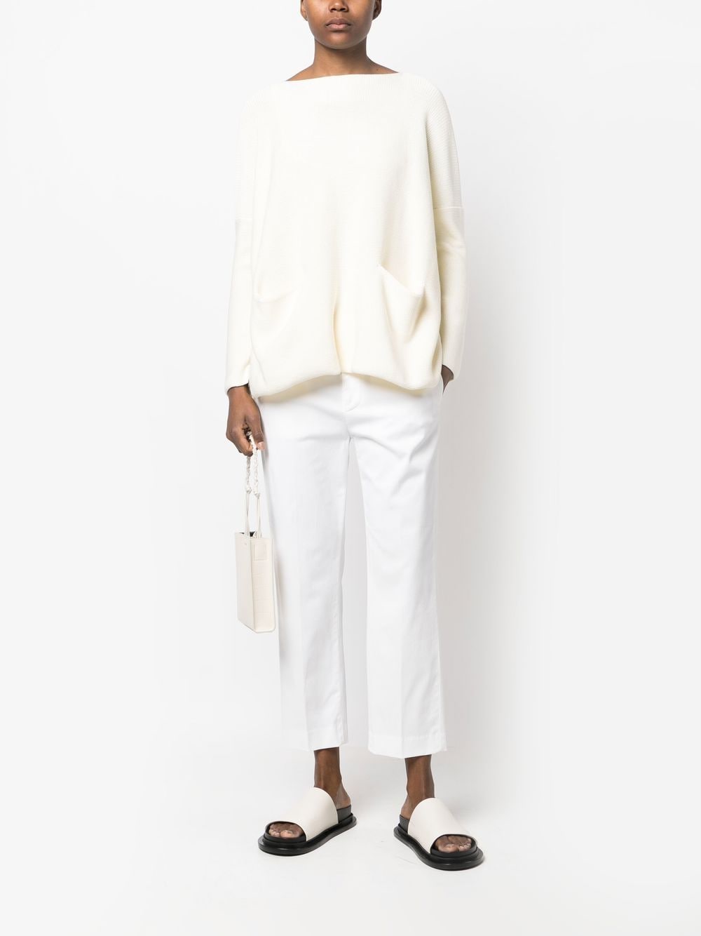 Daniela Gregis Women's Cotton Boat Neck Sweater