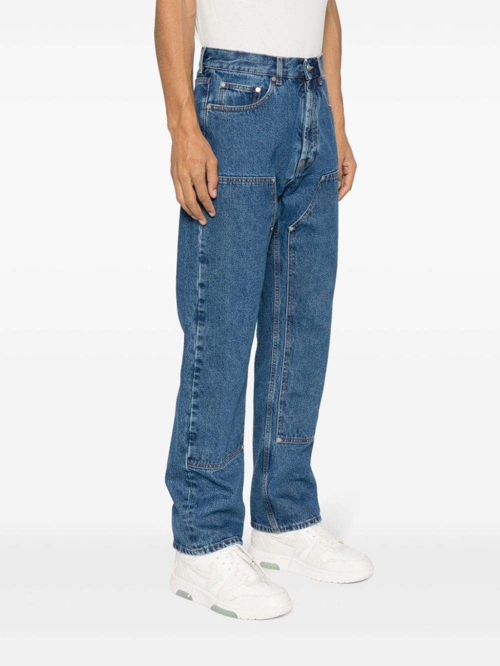 Palm Angels Men's Monogram Denim Jeans