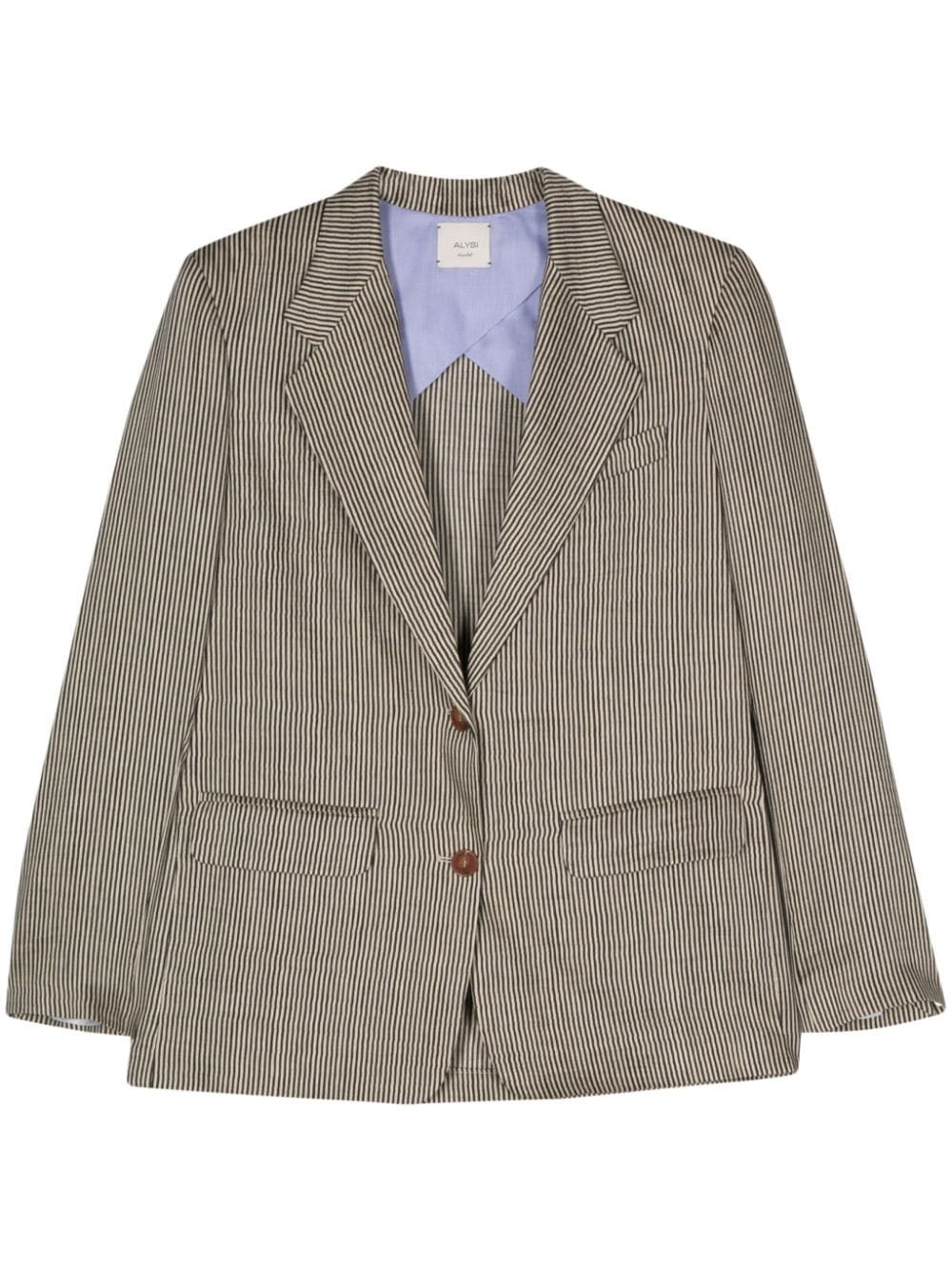 Alysi Women's Striped Single-Breasted Jacket