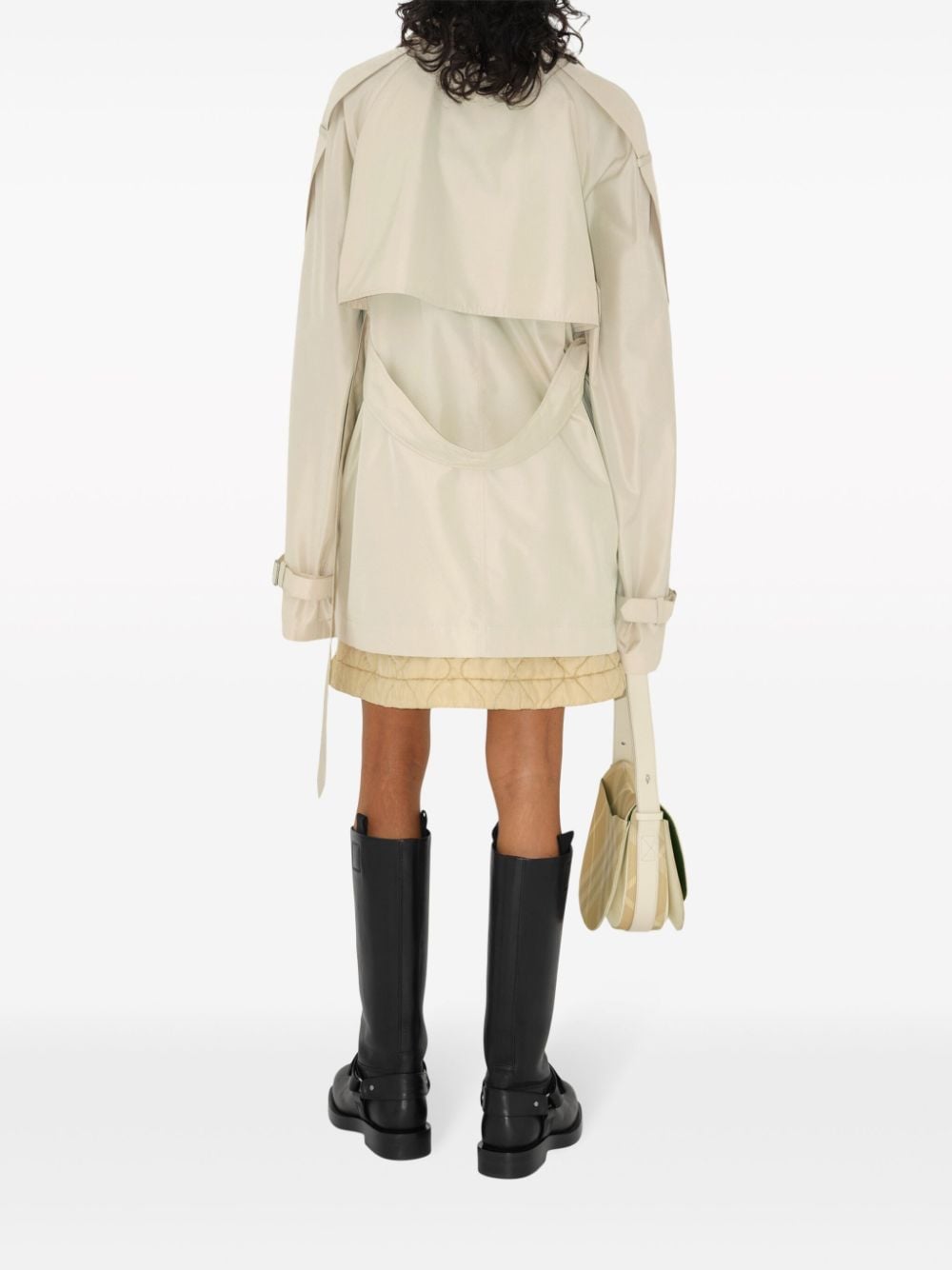 Burberry Women's Short Silk Trench Coat
