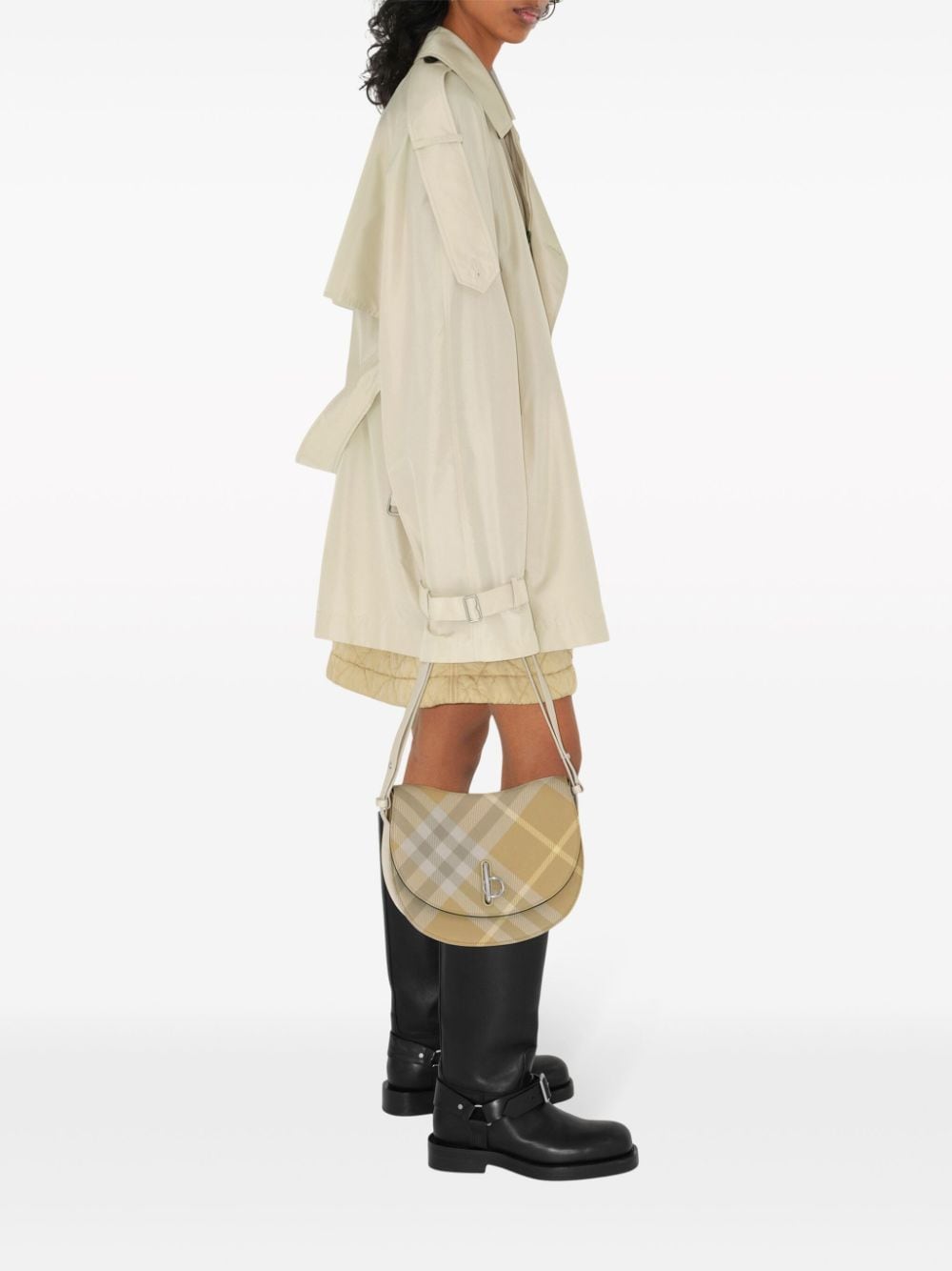 Burberry Women's Short Silk Trench Coat