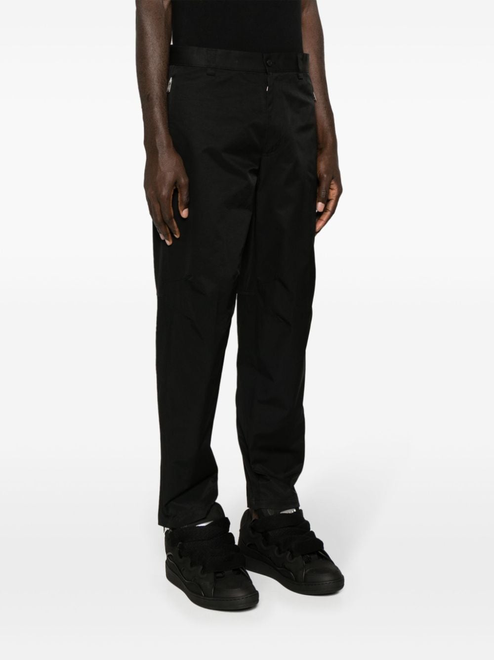 Lanvin Men's Cotton Blend Biker Trousers