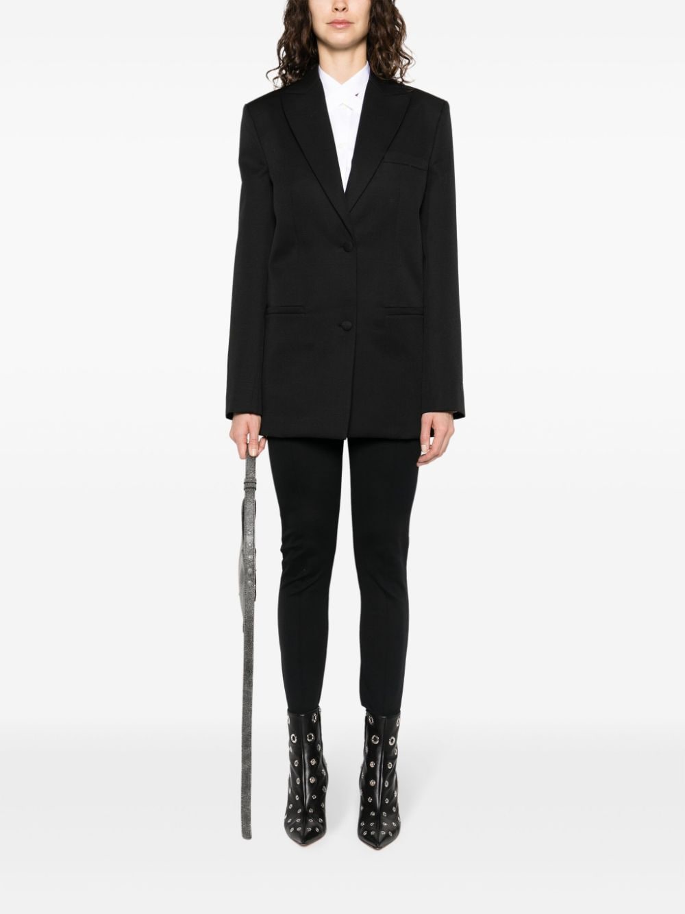 Off White Women's Single-Breasted Virgin-Wool Blazer